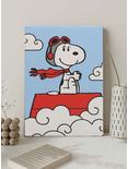 Peanuts Snoopy The Flying Ace in Clouds Canvas Wall Decor, , alternate