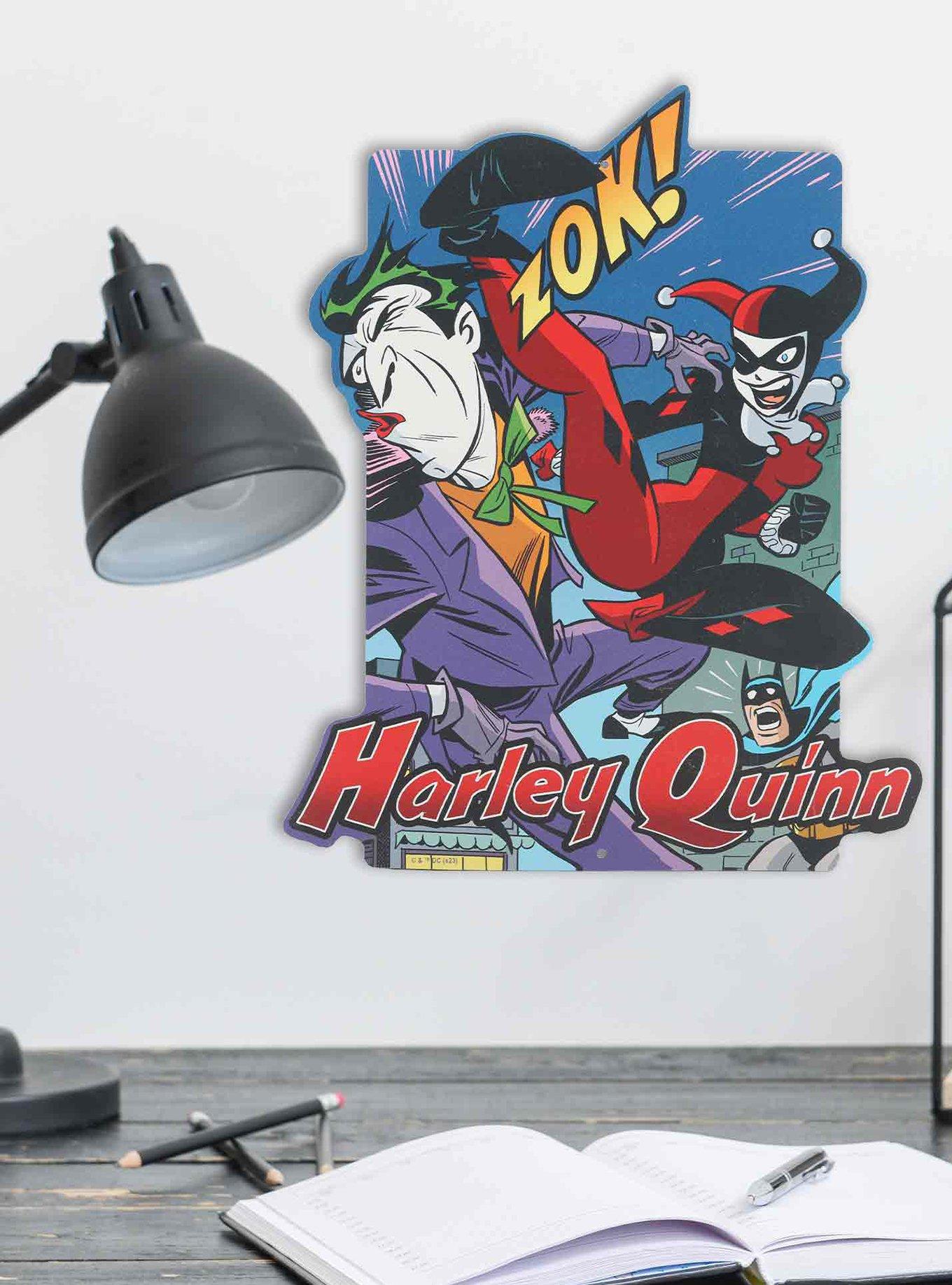 DC Comics Harley Quinn & Joker Zok Metal Wall Decor, , hi-res