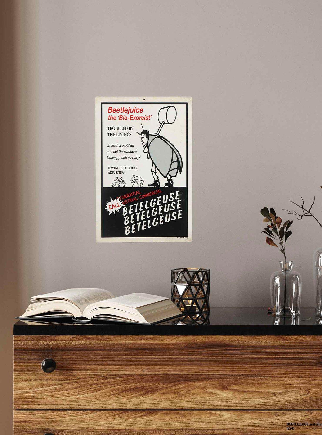Beetlejuice The Bio-Exorcist Ad Hanging Metal Wall Decor, , hi-res