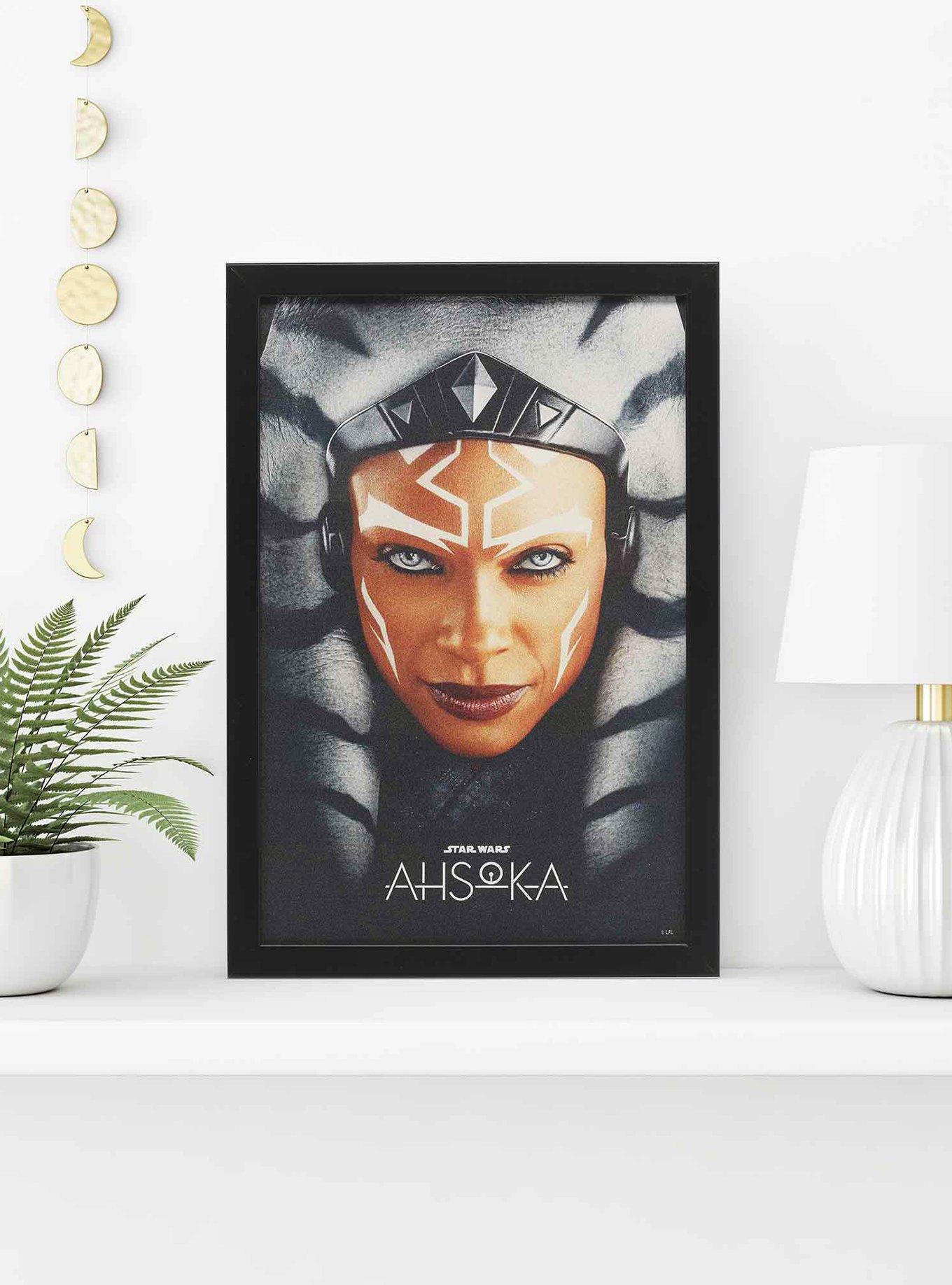 Star Wars Ahsoka Close-Up Poster Framed Wood Wall Decor, , alternate