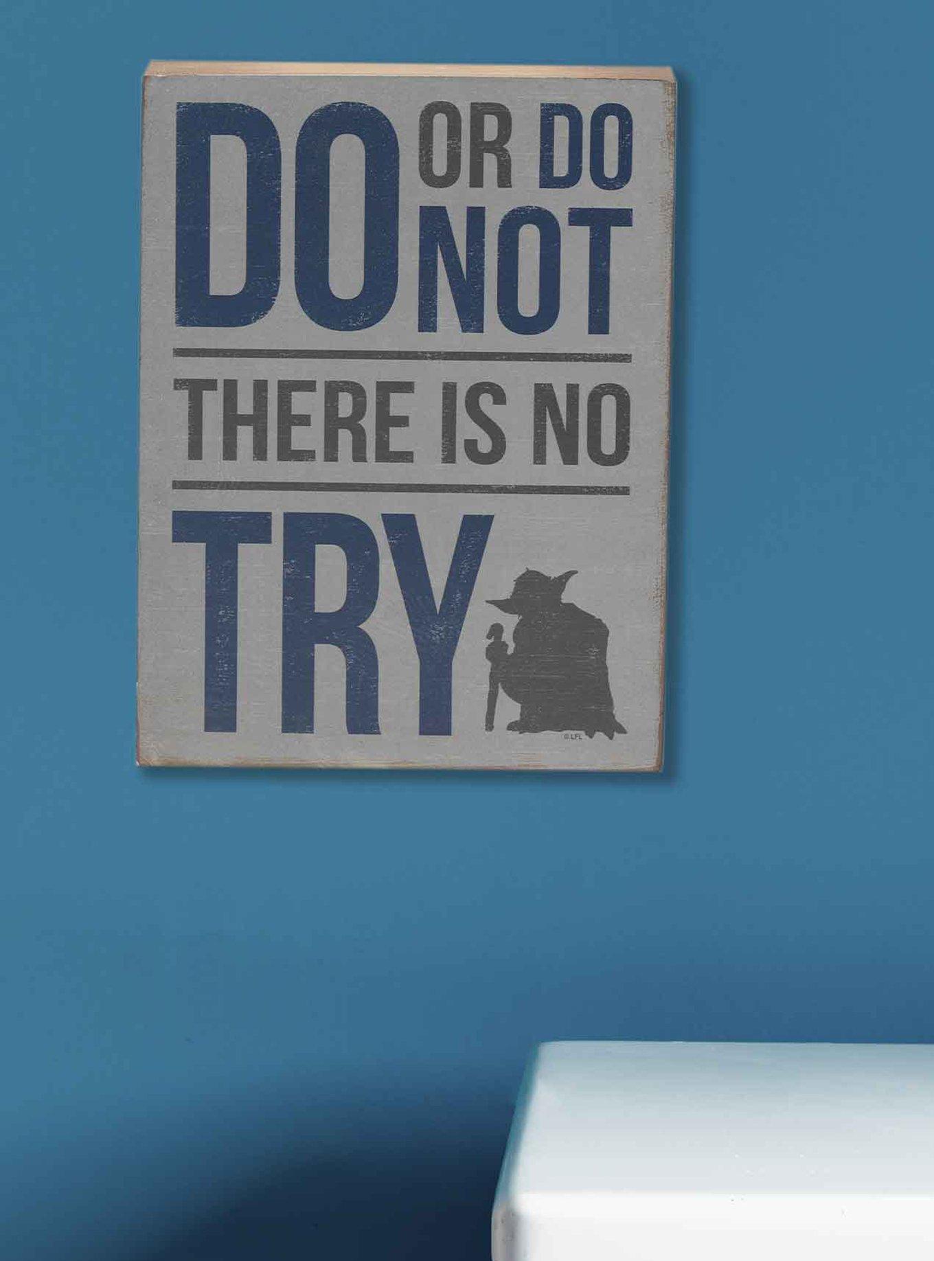 Star Wars Do Or Do Not Yoda Wood Wall Decor, , alternate