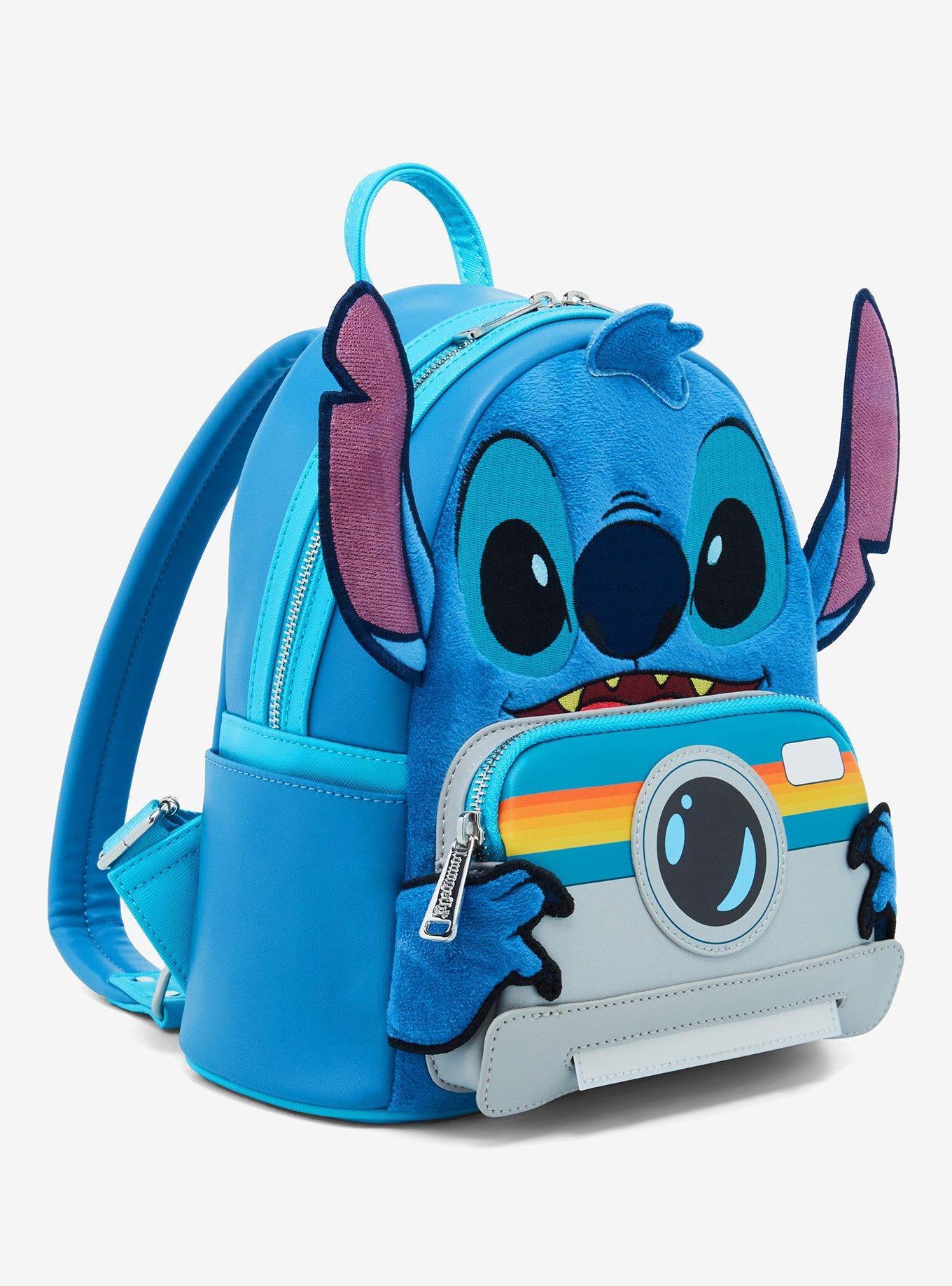 Loungefly Disney Lilo & Stitch Figural Stitch with Camera Mini Backpack - BoxLunch Exclusive, , hi-res