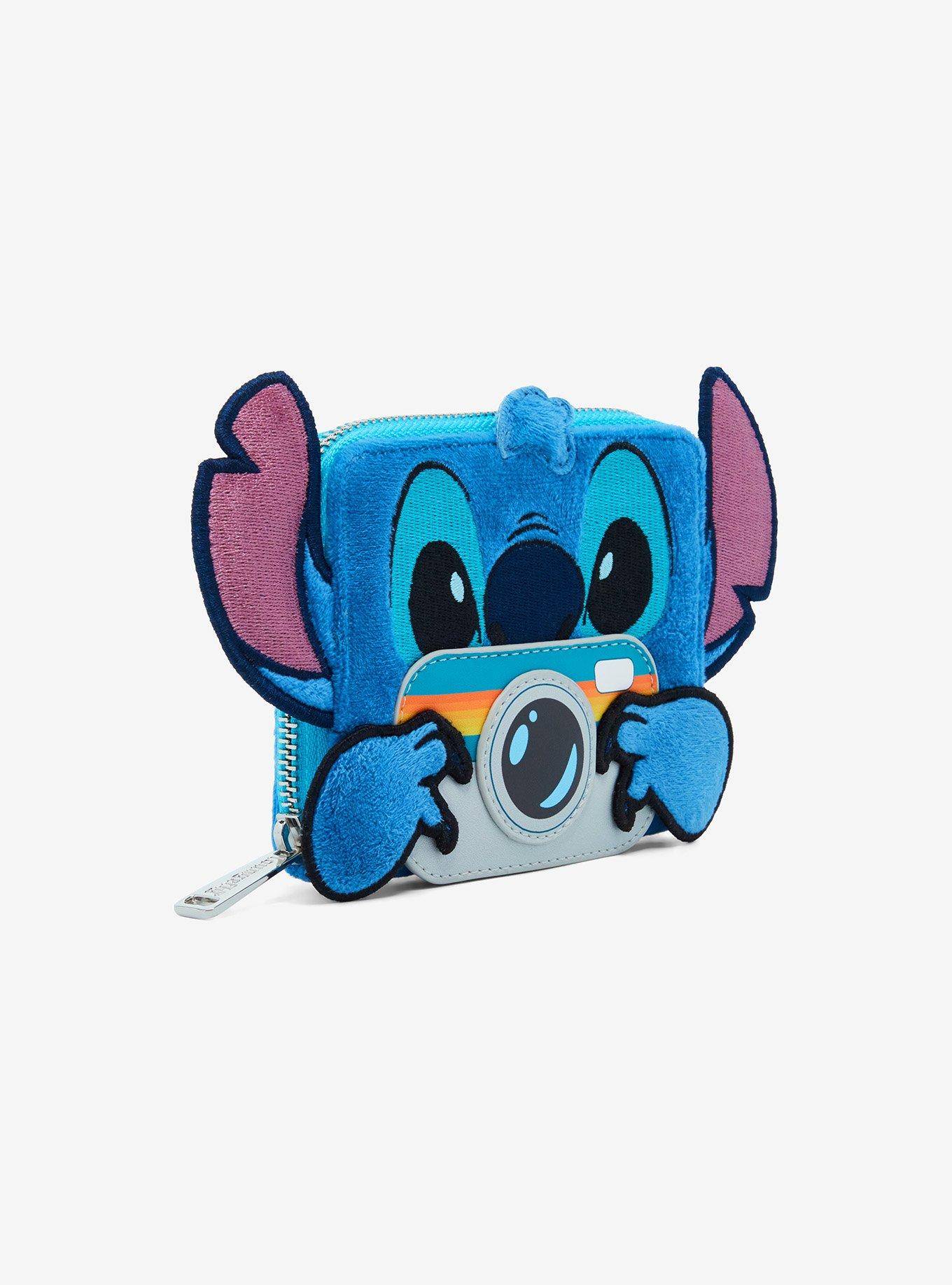 Loungefly Disney Lilo & Stitch Figural Stitch with Camera Small Zip Wallet - BoxLunch Exclusive, , alternate