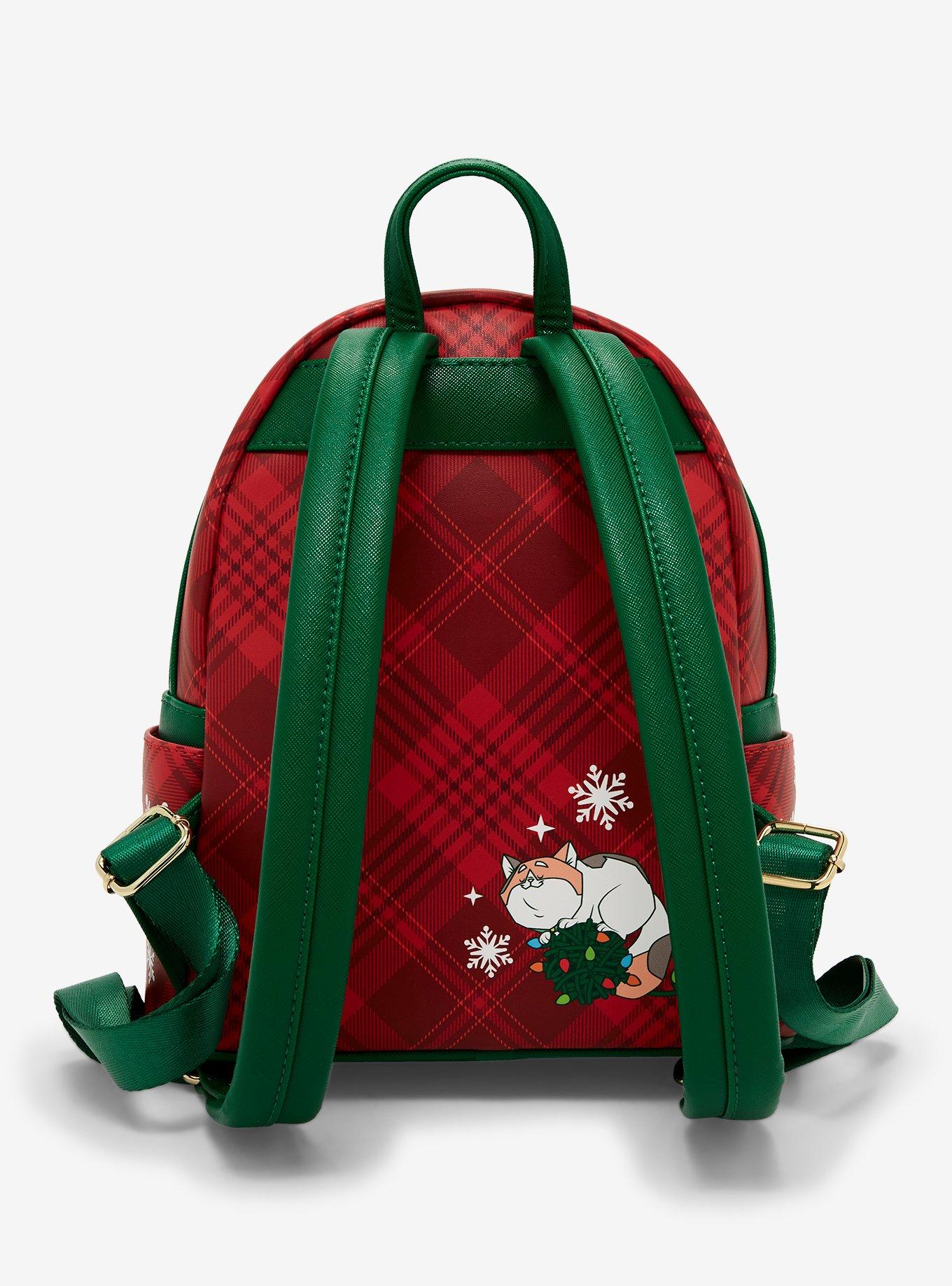 Loungefly Disney Big Hero 6 Baymax Holiday Plaid Light-Up Mini Backpack — BoxLunch Exclusive, , alternate