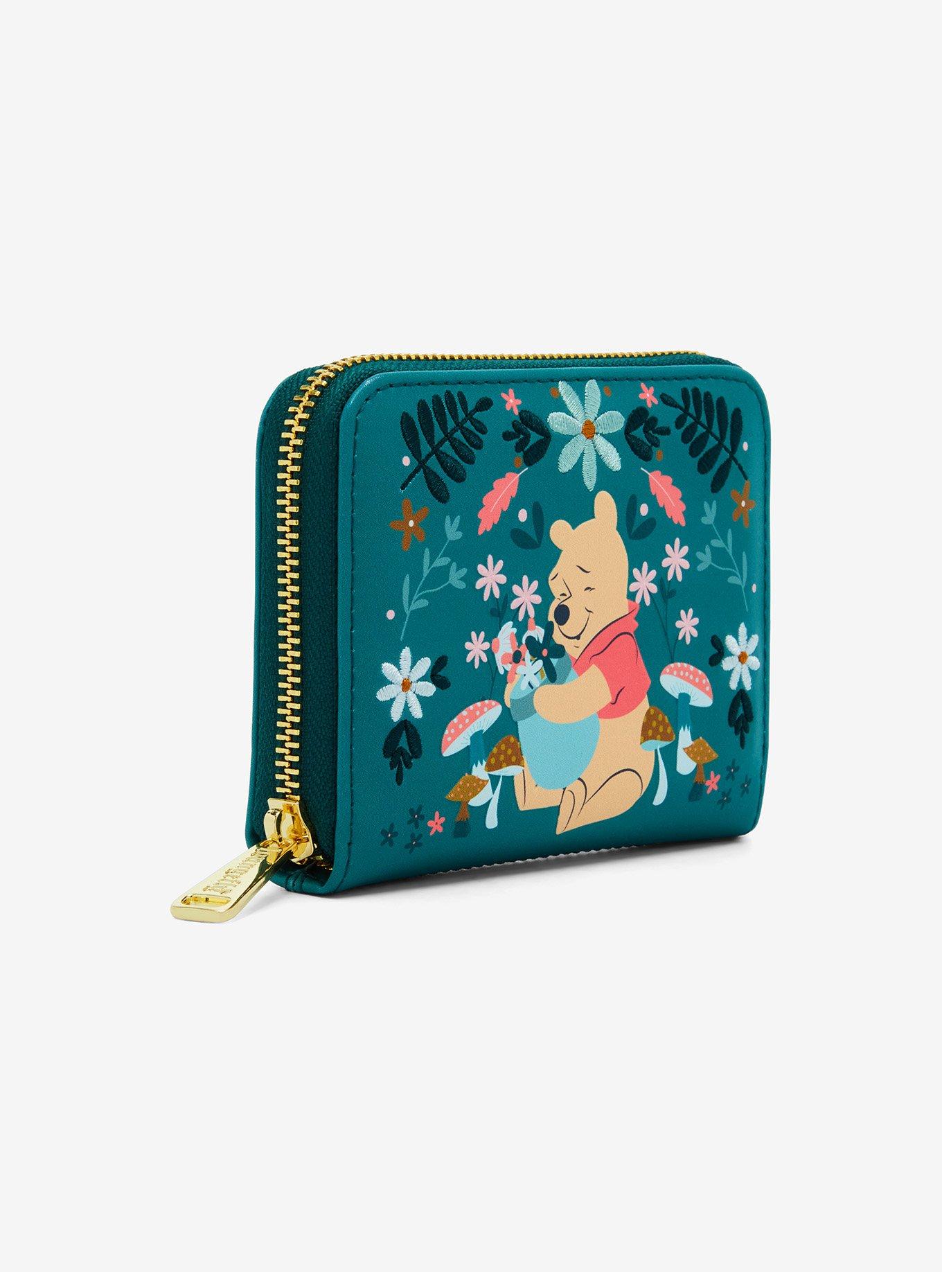 Loungefly Disney Winnie the Pooh Floral Small Zip Wallet - BoxLunch Exclusive