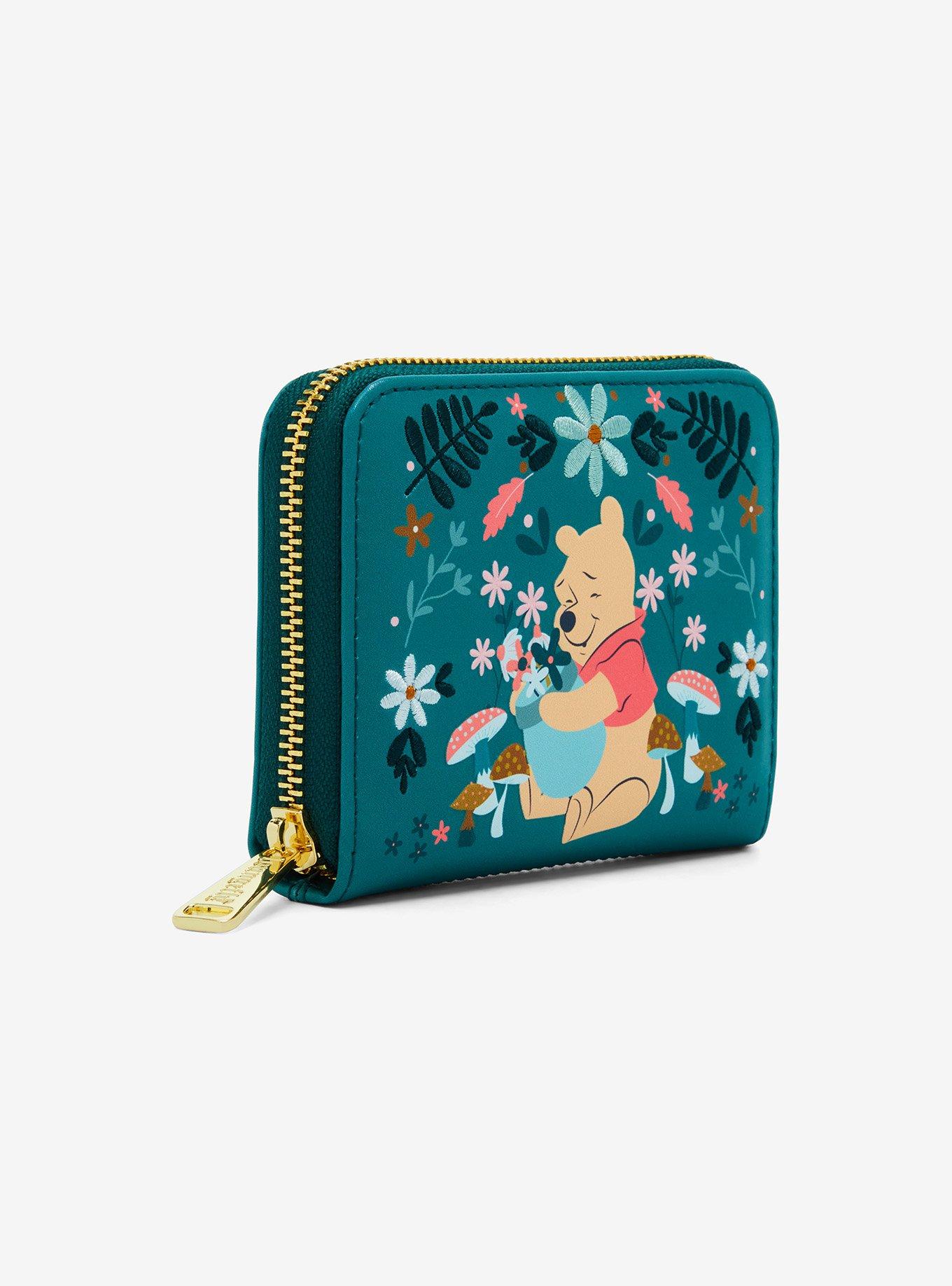Loungefly Disney Winnie the Pooh Floral Small Zip Wallet - BoxLunch Exclusive, , hi-res