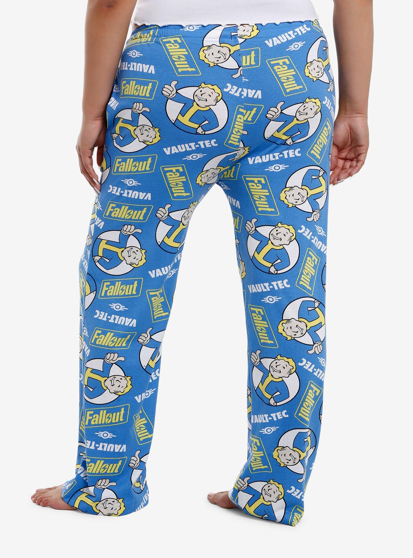 Fallout Vault Boy Pajama Pants Plus Size, , hi-res