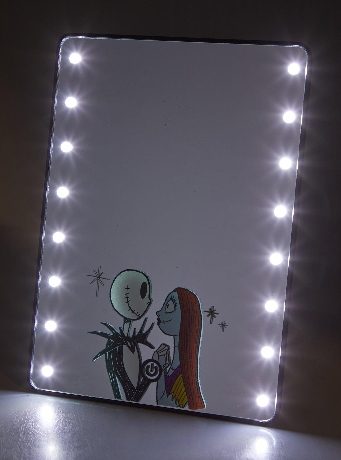 The Nightmare Before Christmas Jack & Sally LED Mirror, , alternate