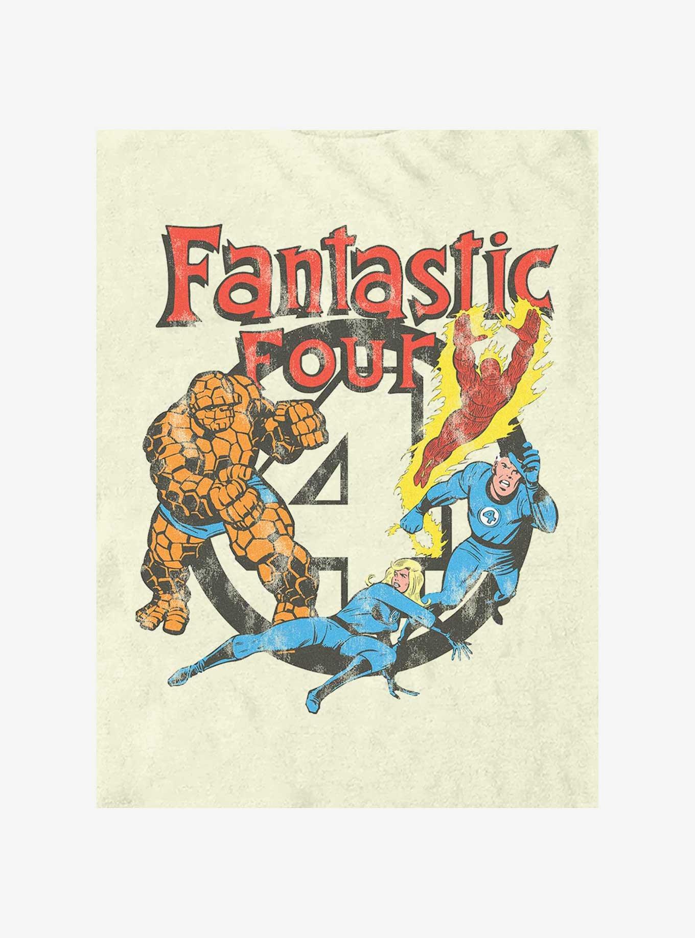 Marvel Fantastic Four Four Squad Vintage Style T-Shirt, , hi-res
