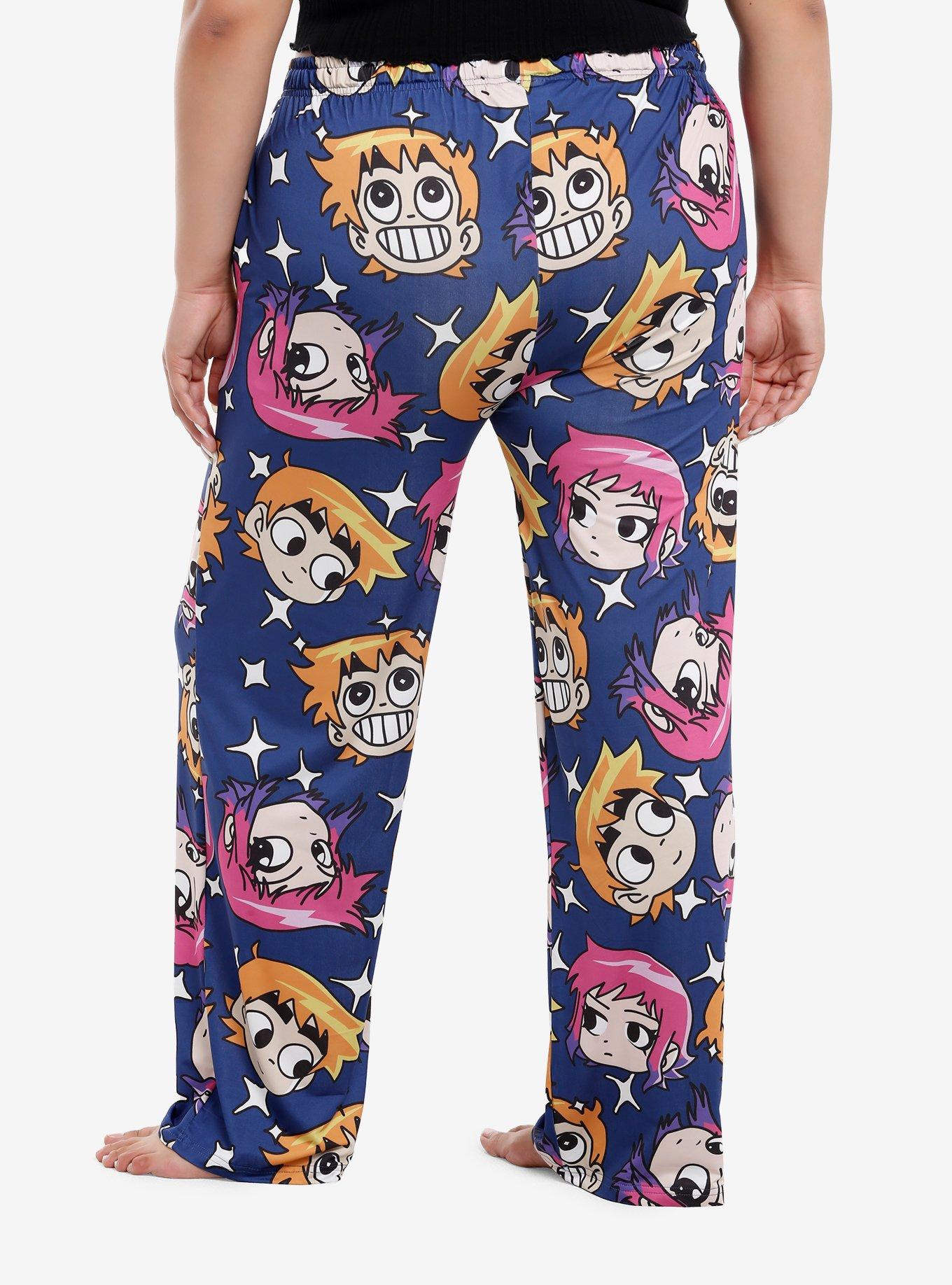 Scott Pilgrim Takes Off Scott & Ramona Pajama Pants Plus Size, , hi-res