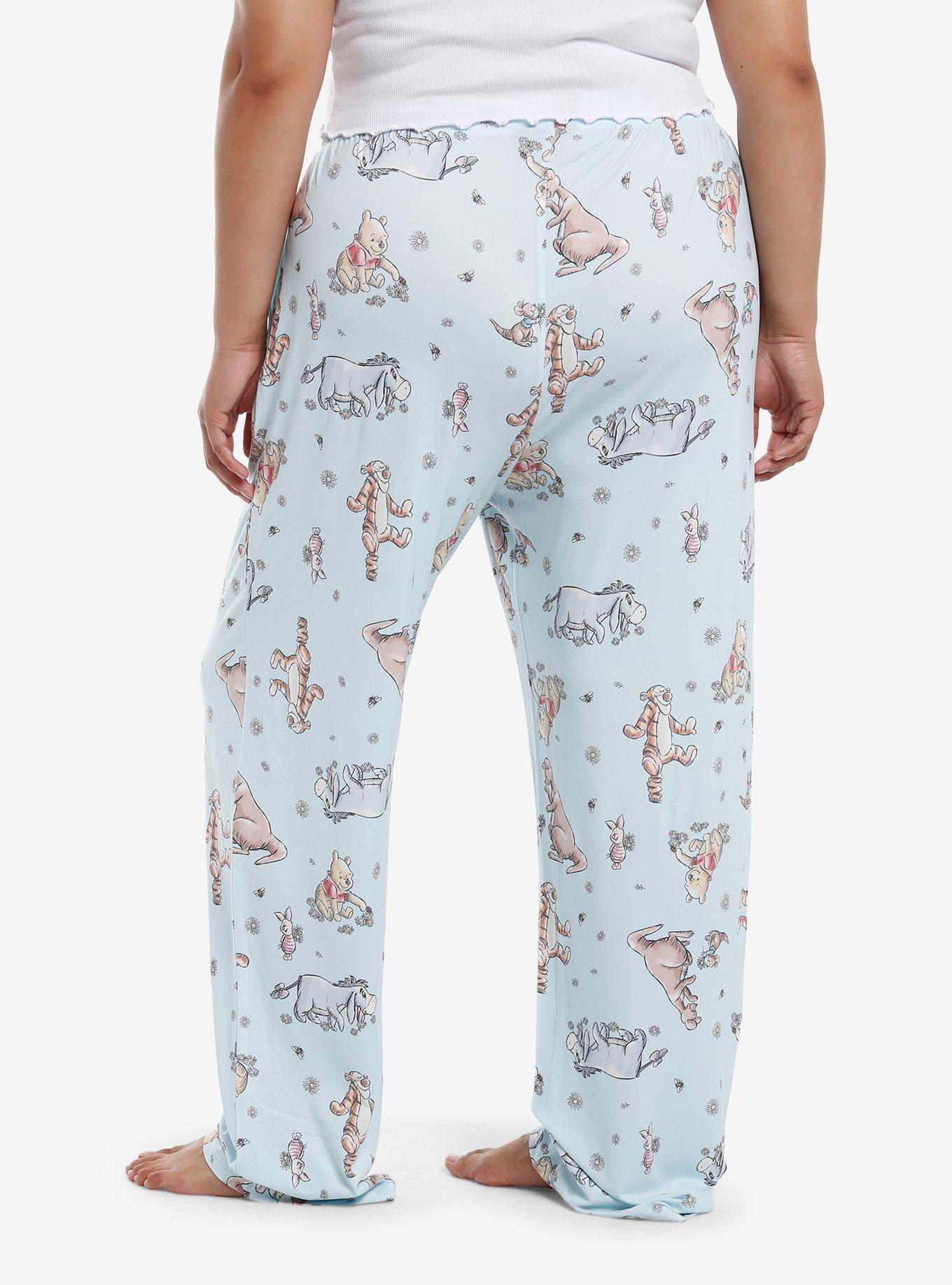 Disney Winnie The Pooh Pastel Character Pajama Pants Plus Size, , hi-res