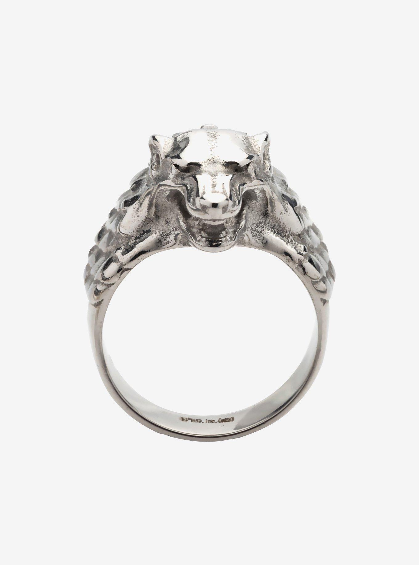 Game of Thrones House Stark Dire Wolf Ring