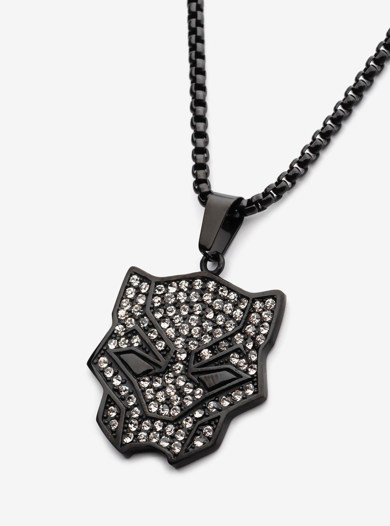 Marvel Black Panther White Gem Necklace, , hi-res