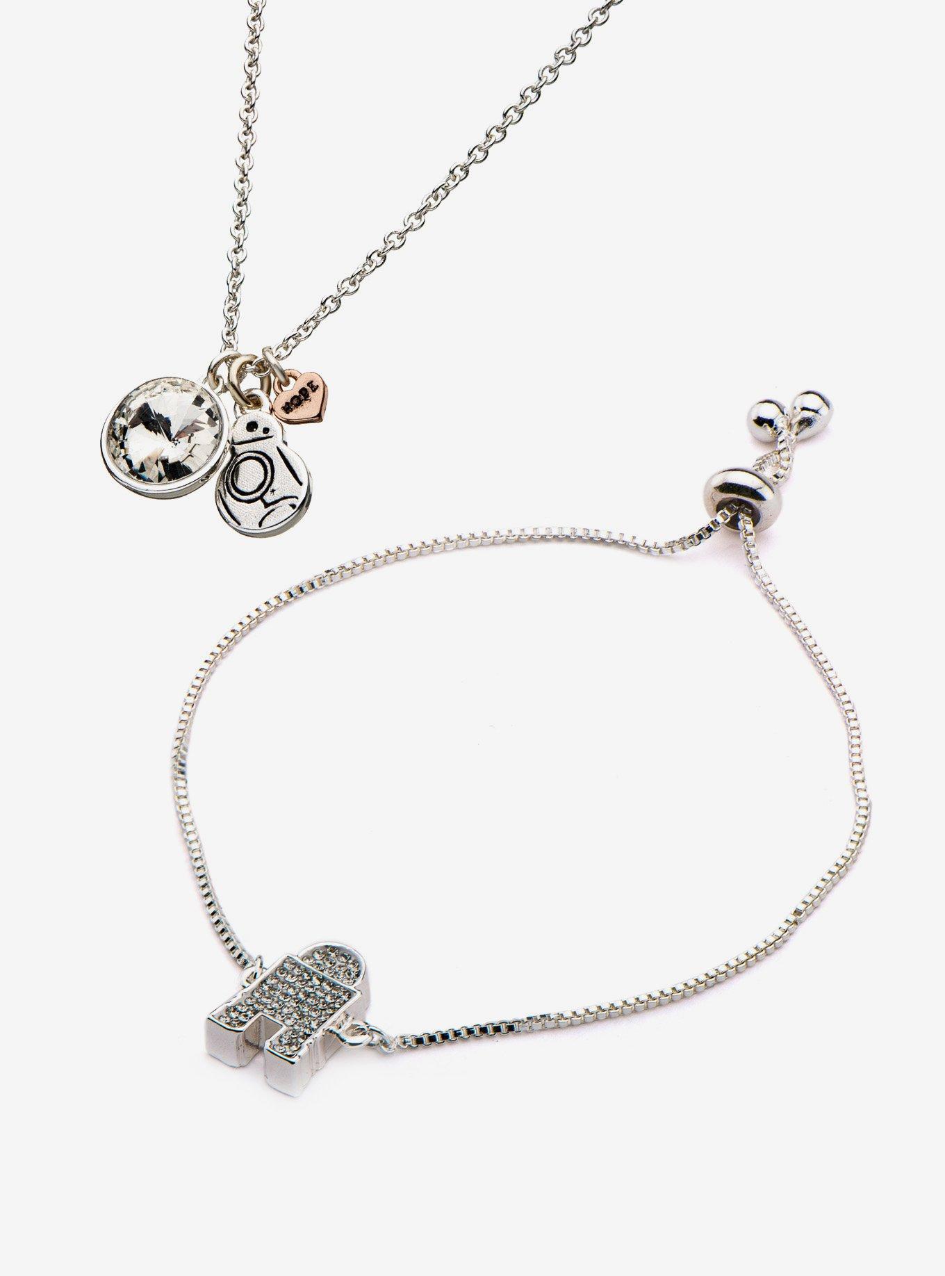 Star Wars BB-8 and R2-D2 Necklace and Bracelet Set, , alternate