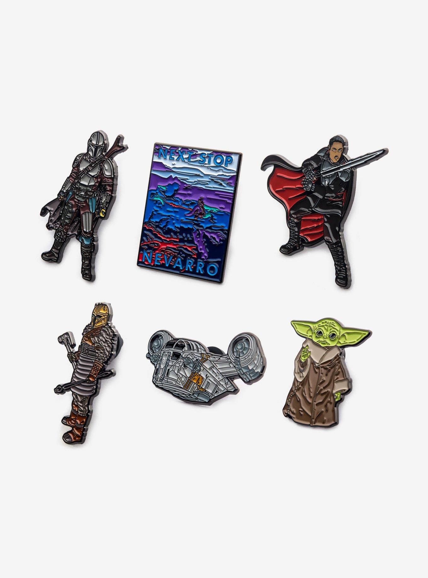 Star Wars Adventure Across The Galaxy: Next Stop Nevarro 6 Enamel Lapel Pin Set, , alternate