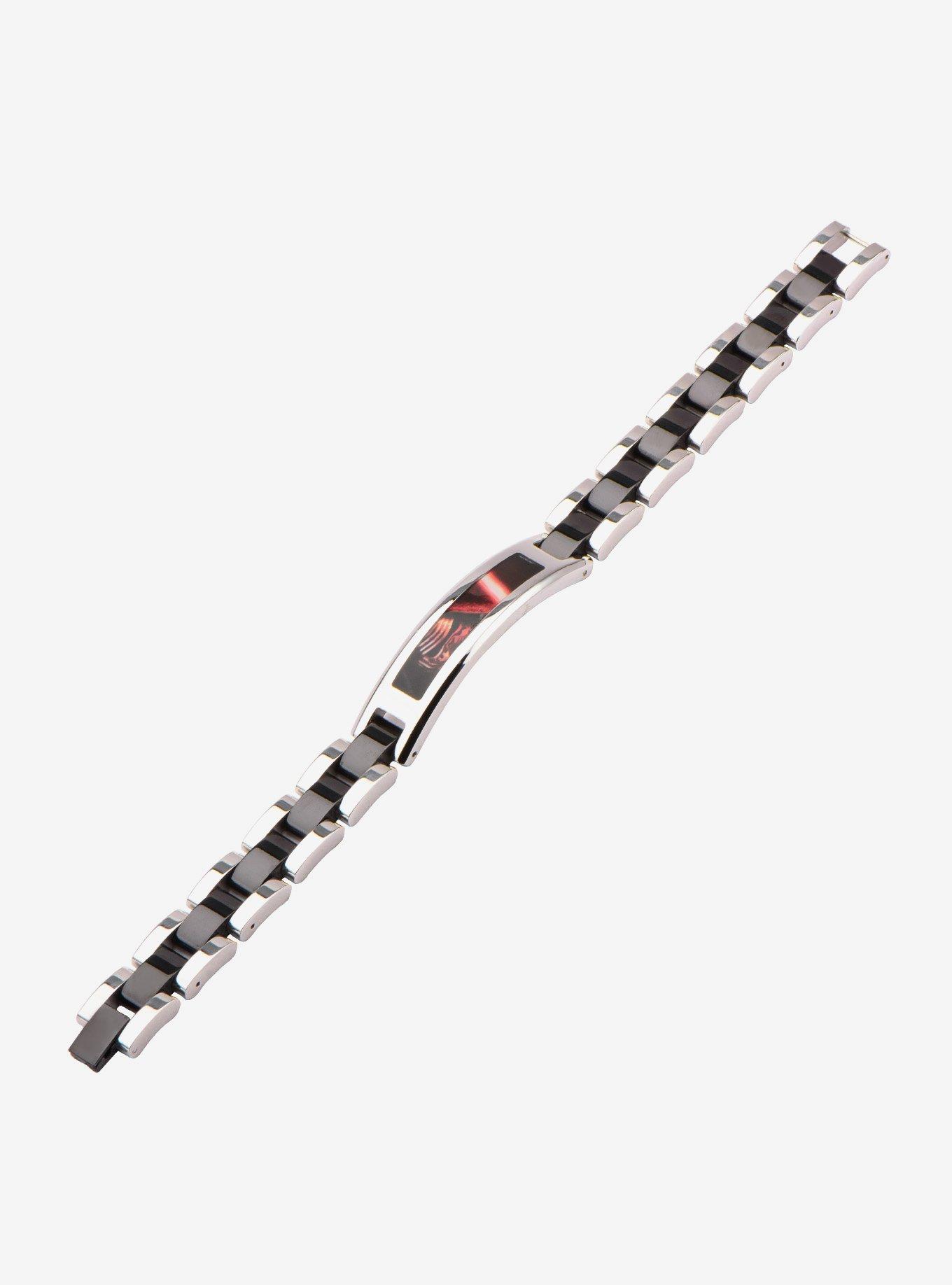 Star Wars Episode VII: The Force Awakens Lead Villain Kylo Ren ID Plate Link Bracelet, , alternate