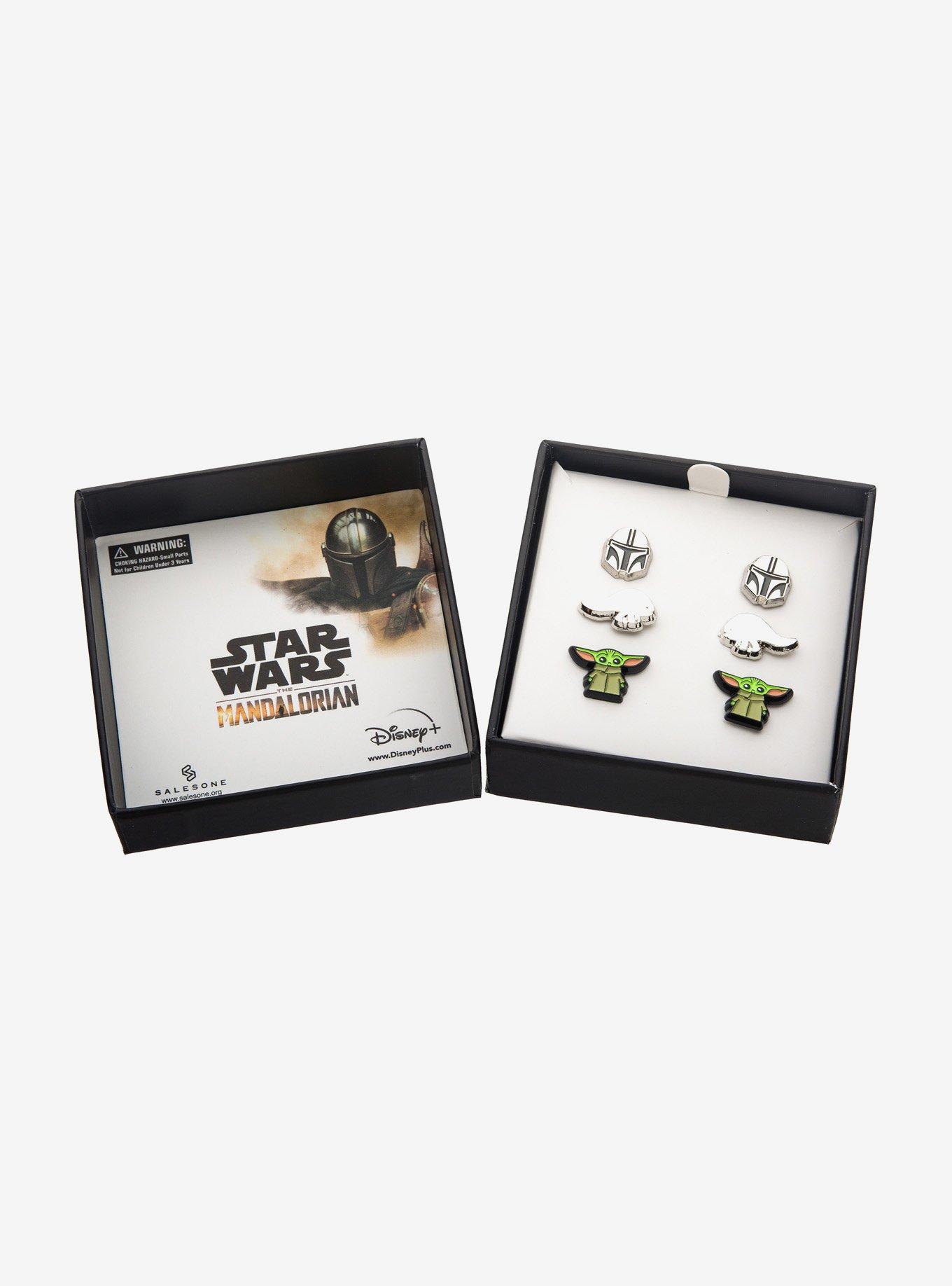 Star Wars: The Mandalorian Grogu Helmet and Blurrg Earring Set