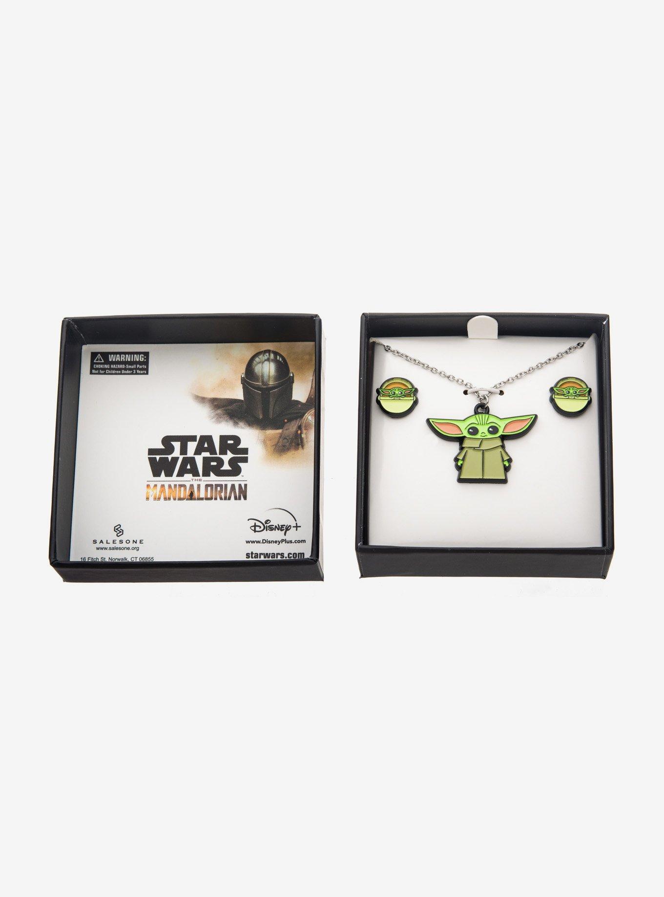 Star Wars: The Mandalorian Grogu Pendant Necklace Set, , alternate