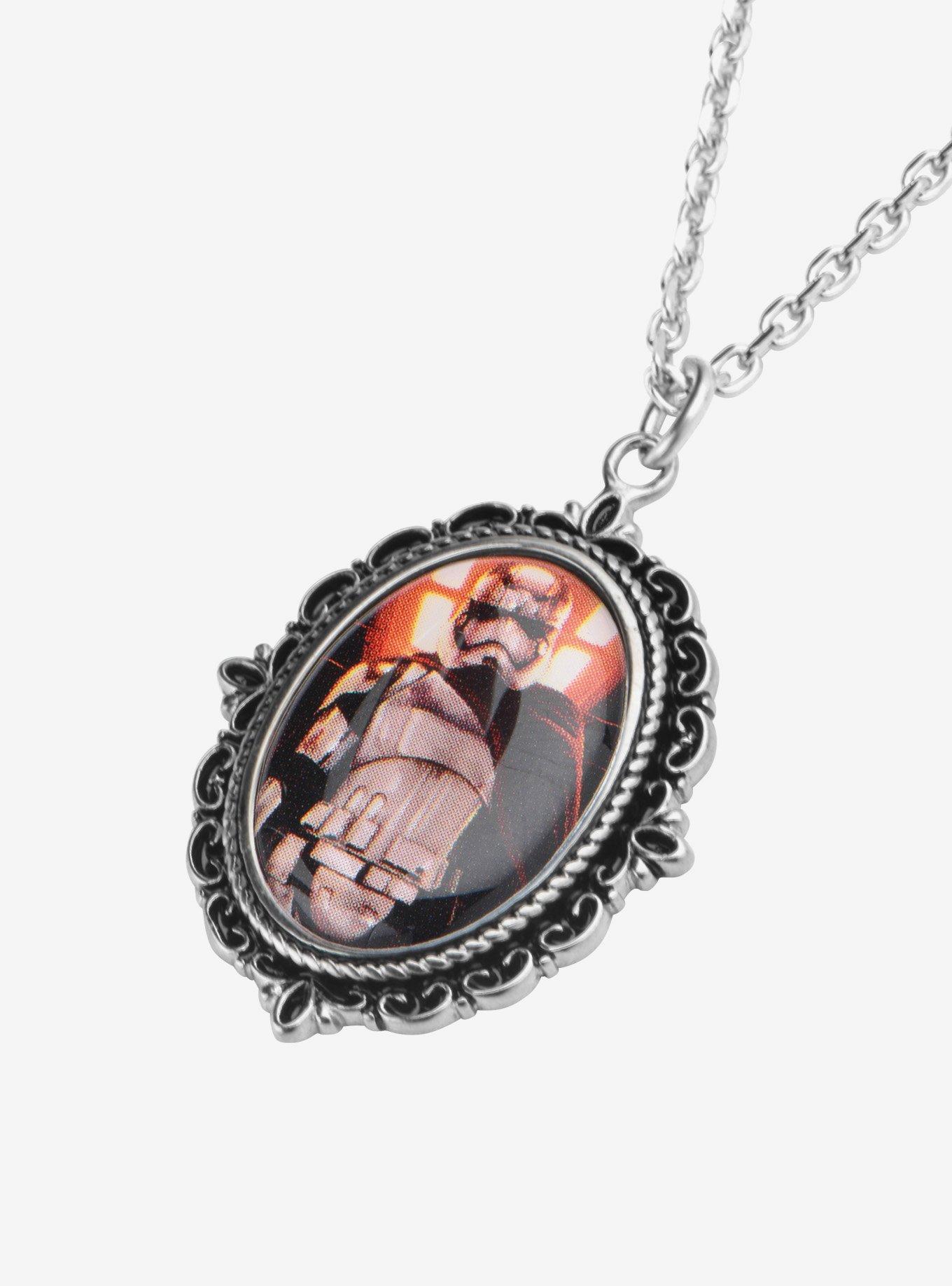 Star Wars Episode VII: The Force Awakens Captain Phasma Cameo Pendant Necklace, , alternate