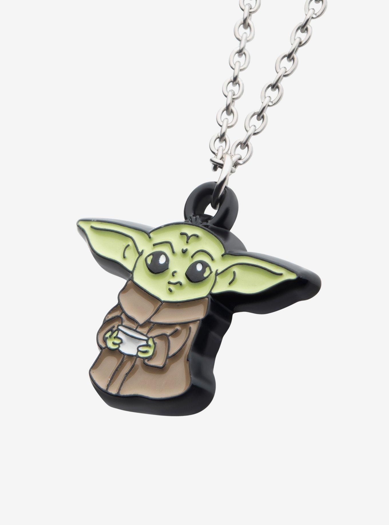 Star Wars: The Mandalorian Grogu with Cup Pendant Necklace, , hi-res