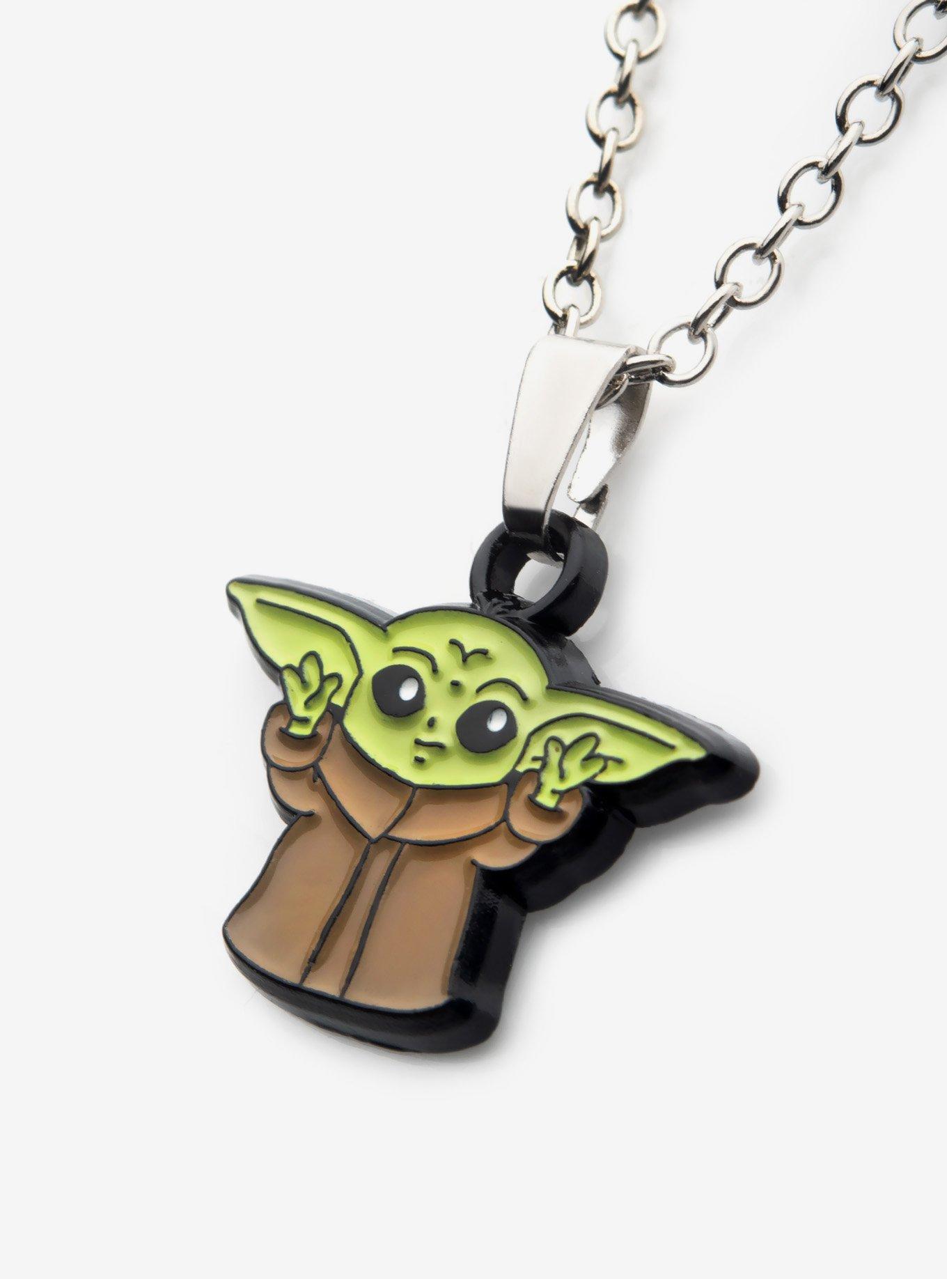 Star Wars: The Mandalorian Grogu Raised Hands Necklace, , alternate