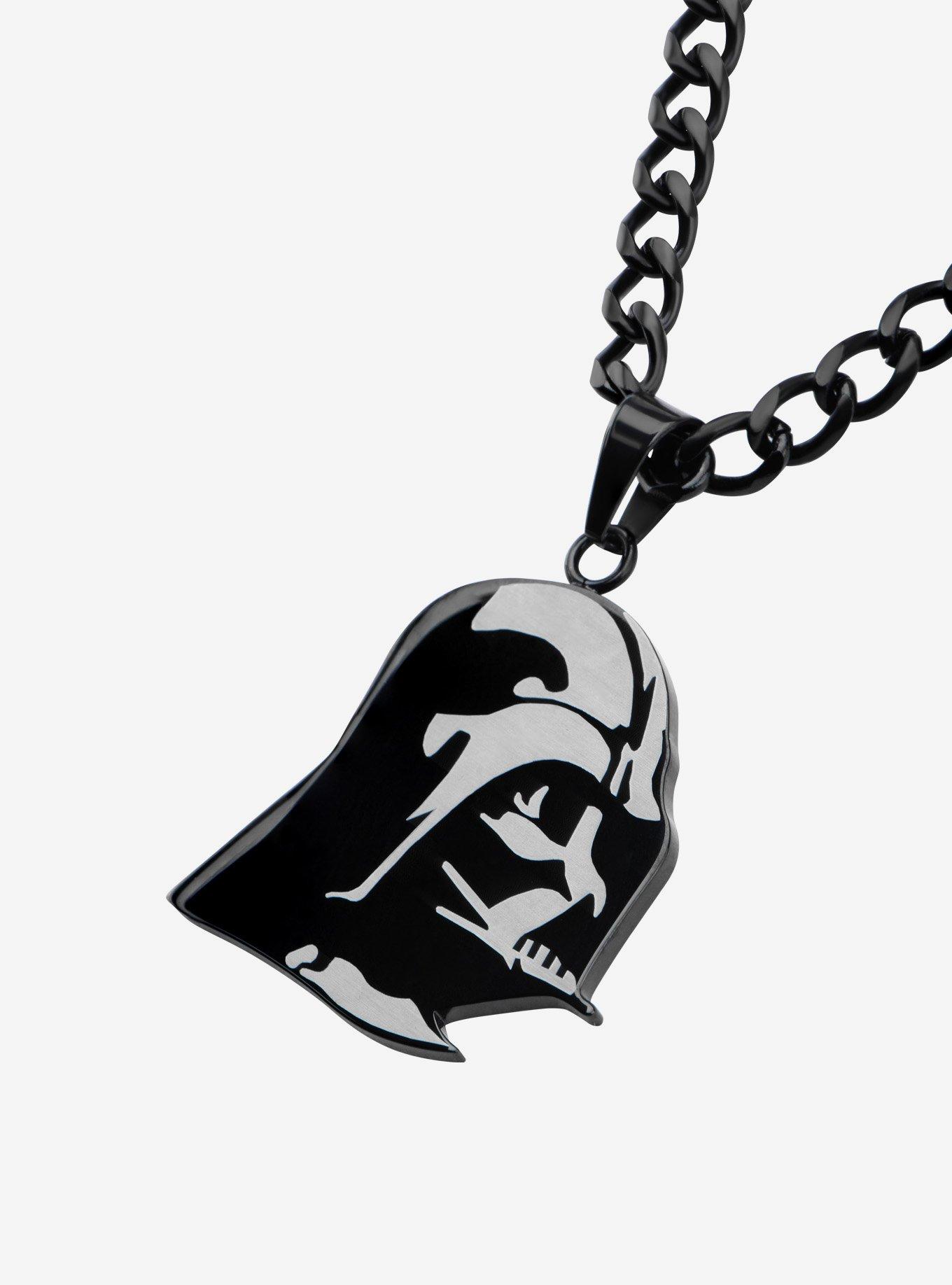 Star Wars Etched Darth Vader Pendant Necklace, , alternate