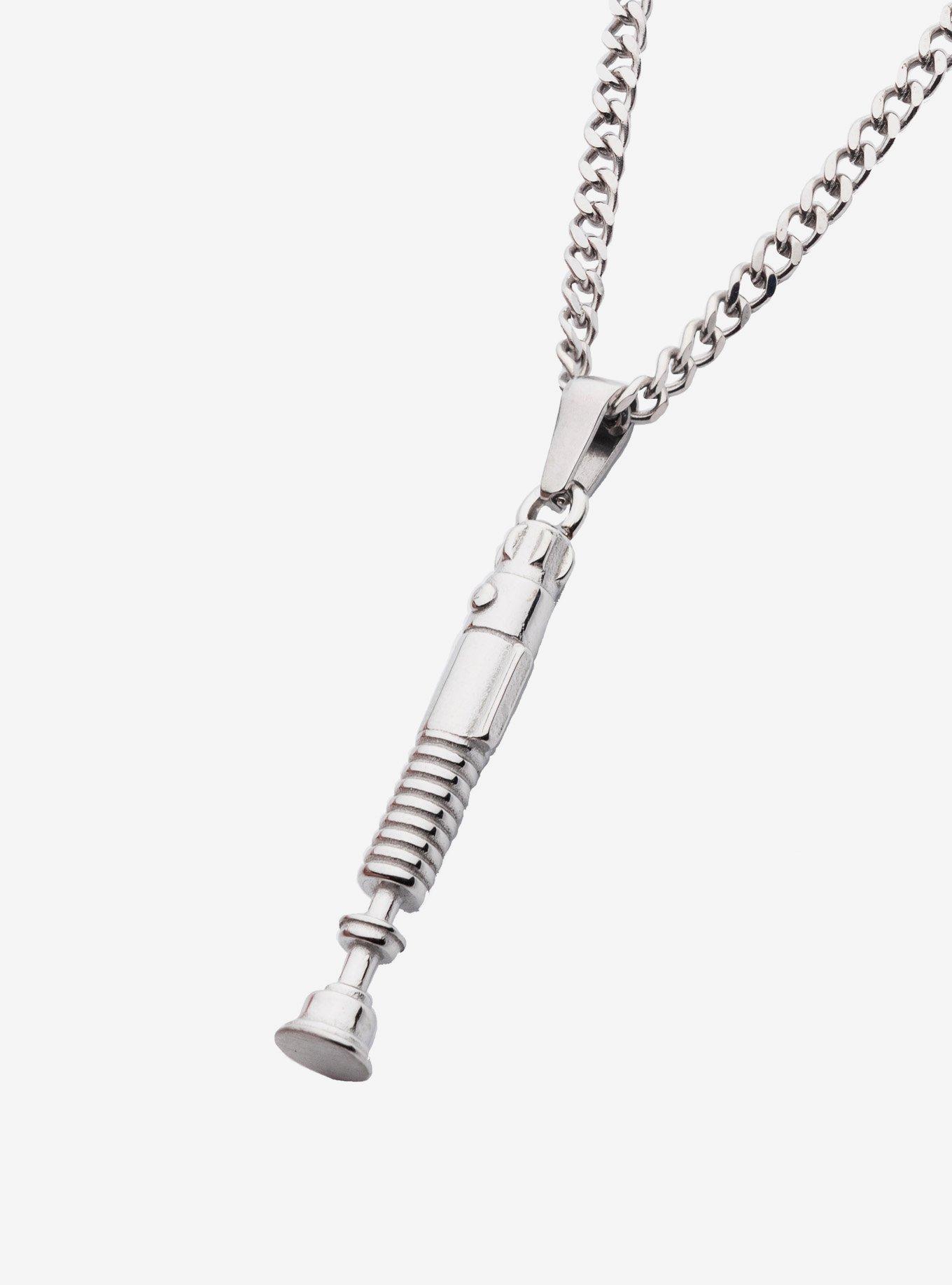 Star Wars Obi-wan Kenobi 3D Lightsaber Handle Pendant Necklace, , hi-res