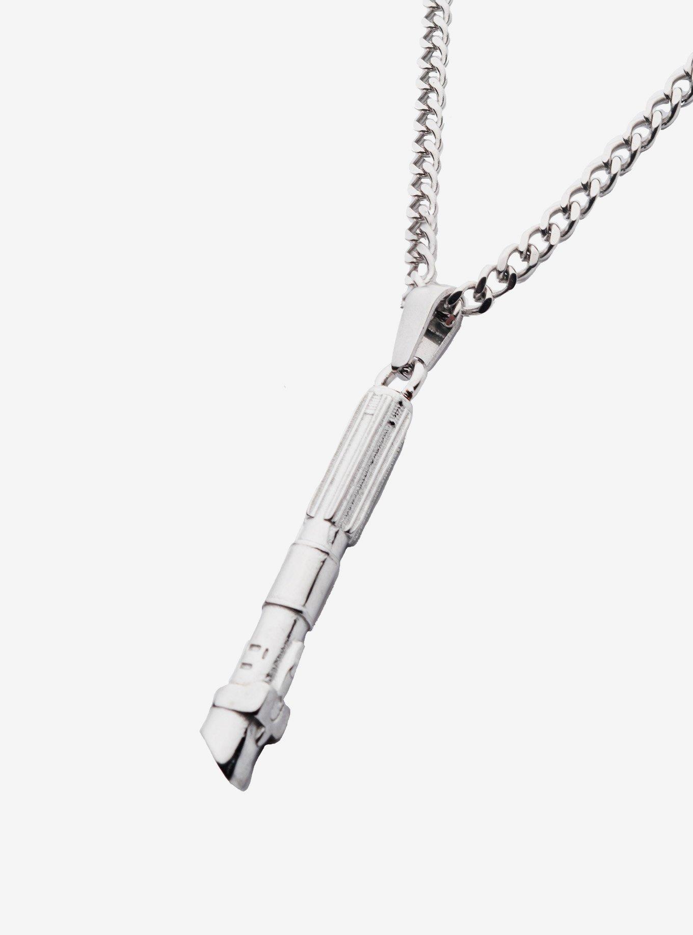 Star Wars Obi-wan Kenobi 3D Darth Vader Lightsaber Handle Pendant Necklace, , hi-res