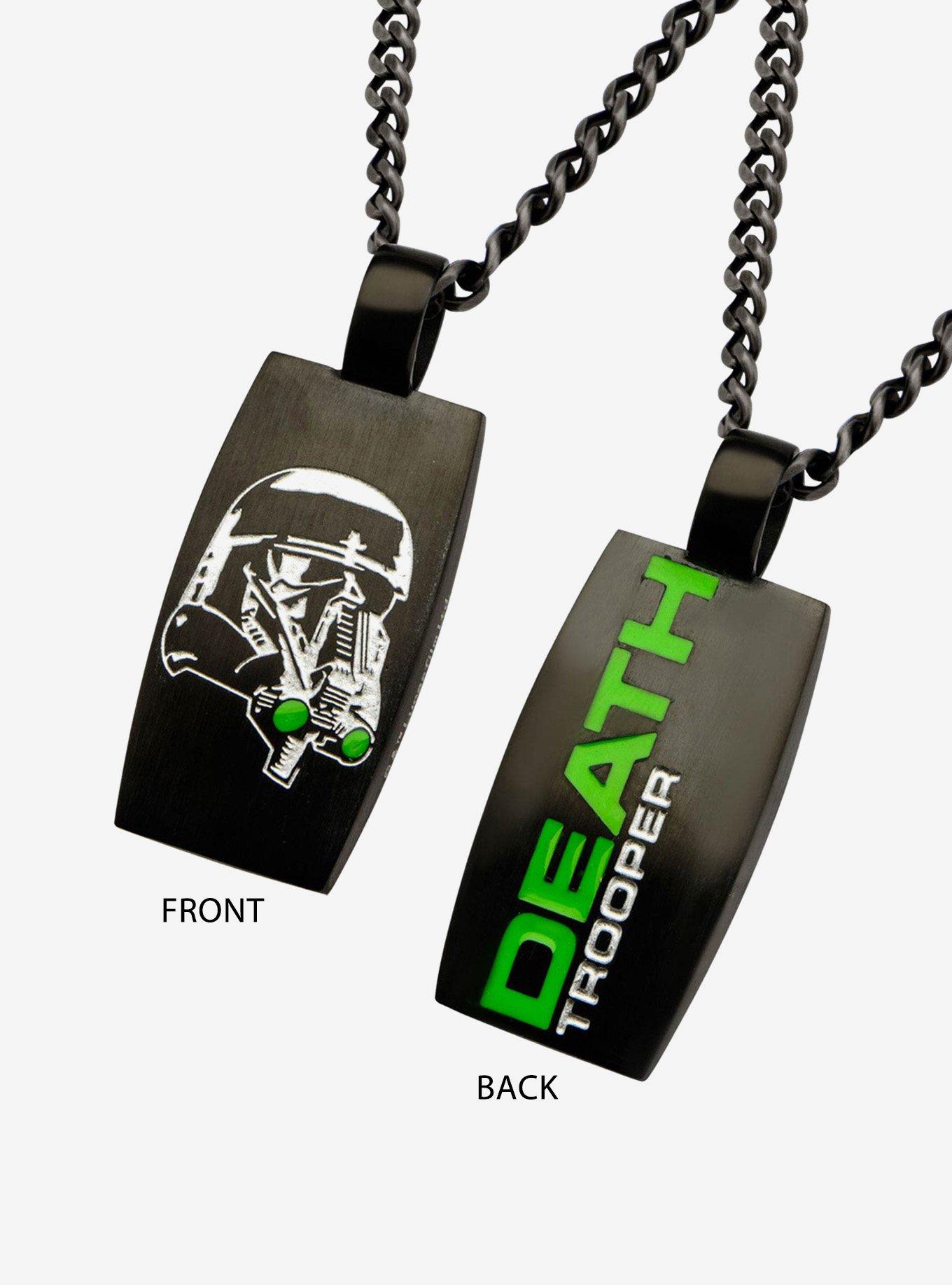 Star Wars Rogue One Stormtrooper Death Trooper Dog Tag Pendant Necklace, , alternate