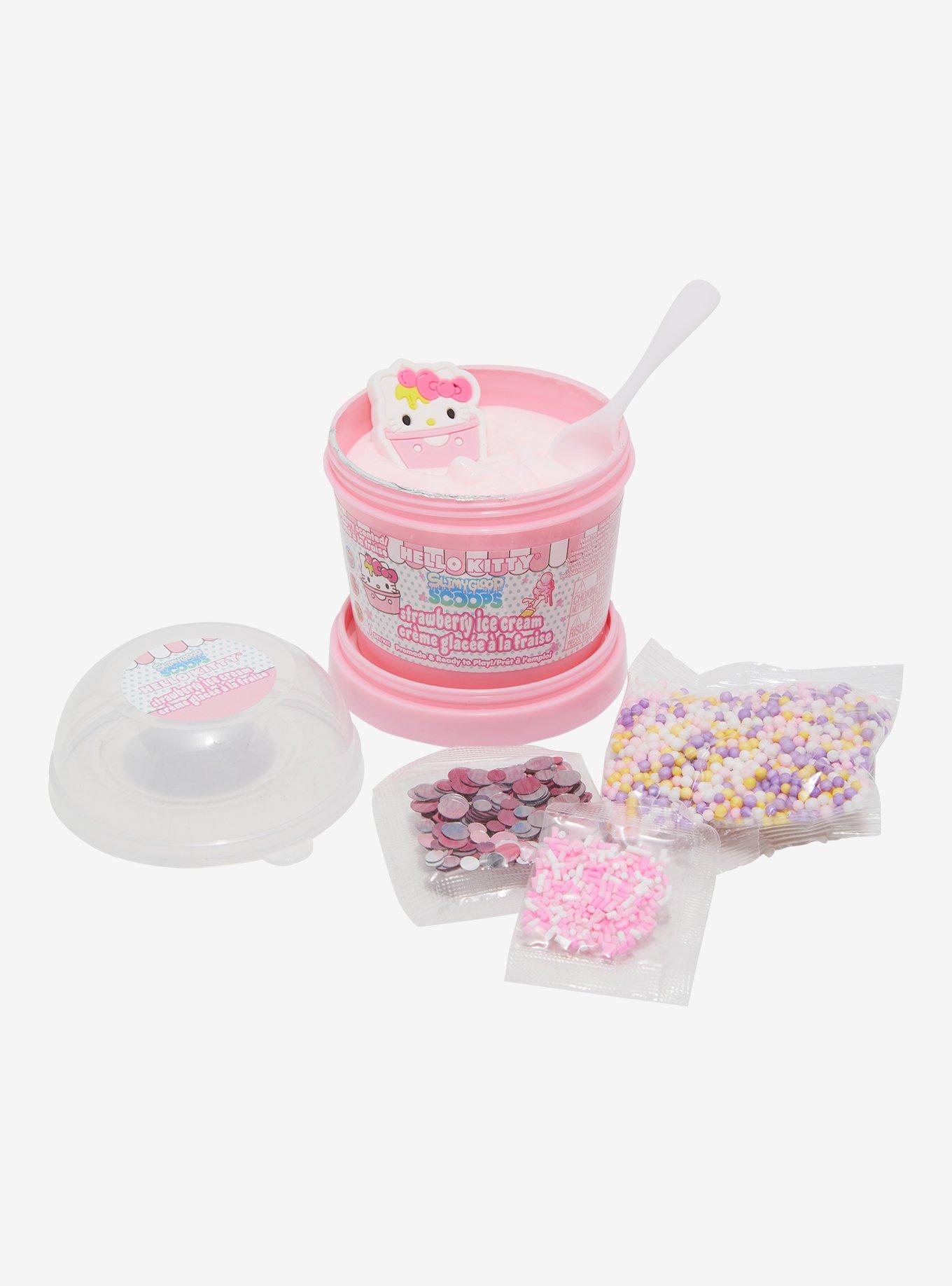 Hello Kitty Strawberry Ice Cream Slime, , hi-res