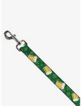 St. Patrick's Day Clovers Beer Mugs Green Dog Leash, , hi-res