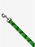 St. Patrick's Day Stacked Shamrocks Green Dog Leash, , alternate