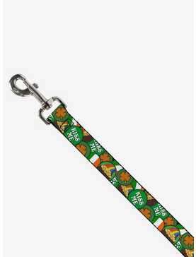 St. Patrick's Day Buttons Stacked Dog Leash, , hi-res