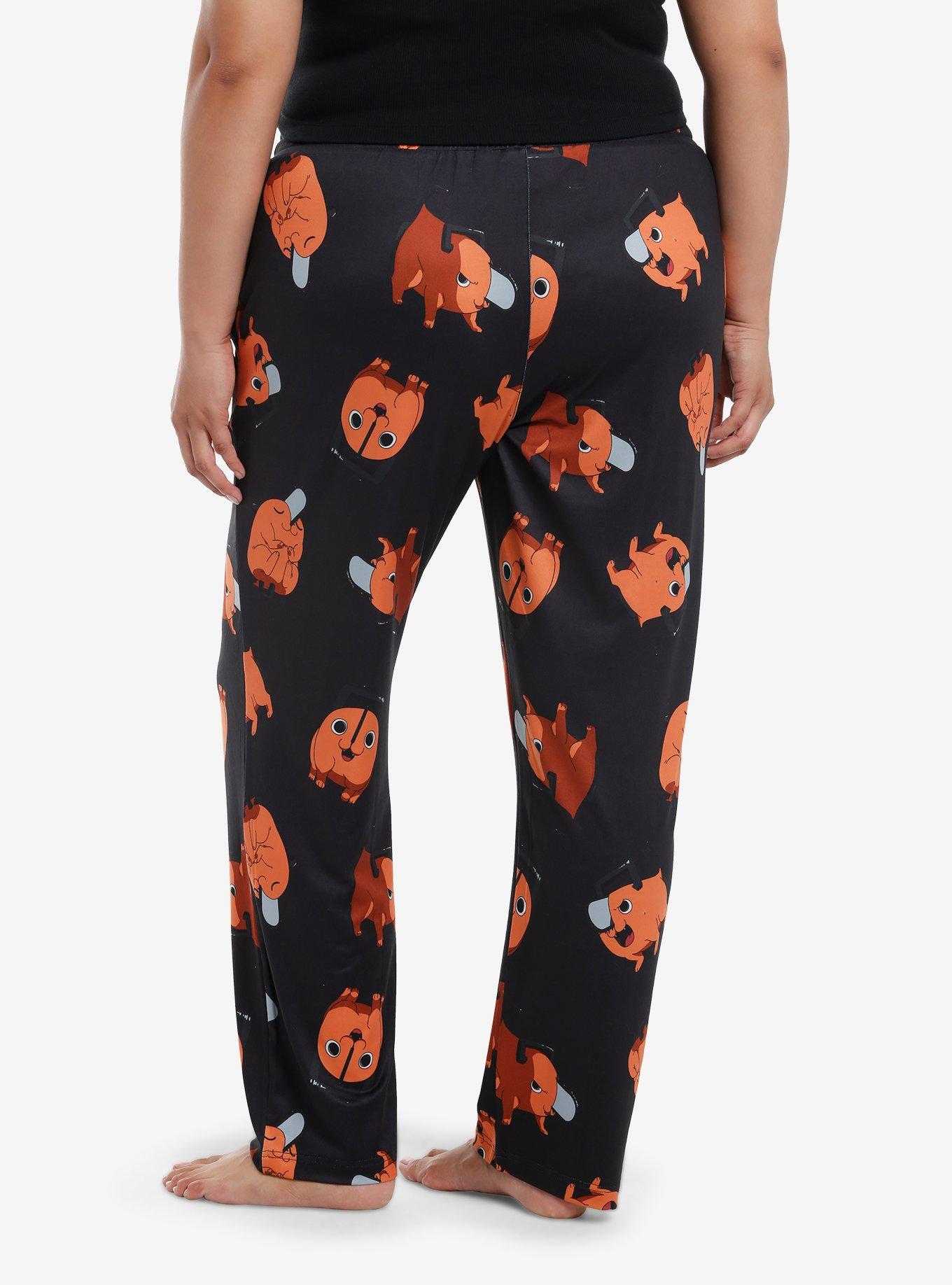 Chainsaw Man Pochita Pajama Pants Plus Size, , hi-res