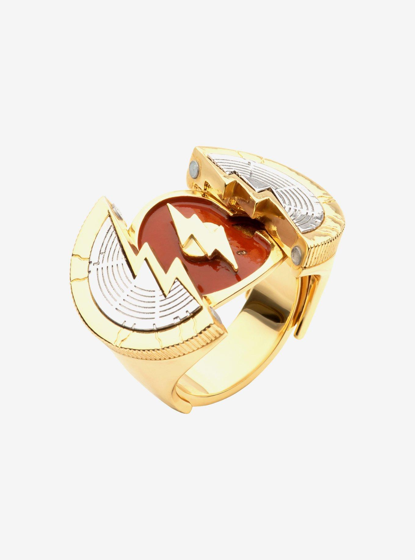 DC Comics The Flash Gold IP Slides Open Ring, , hi-res