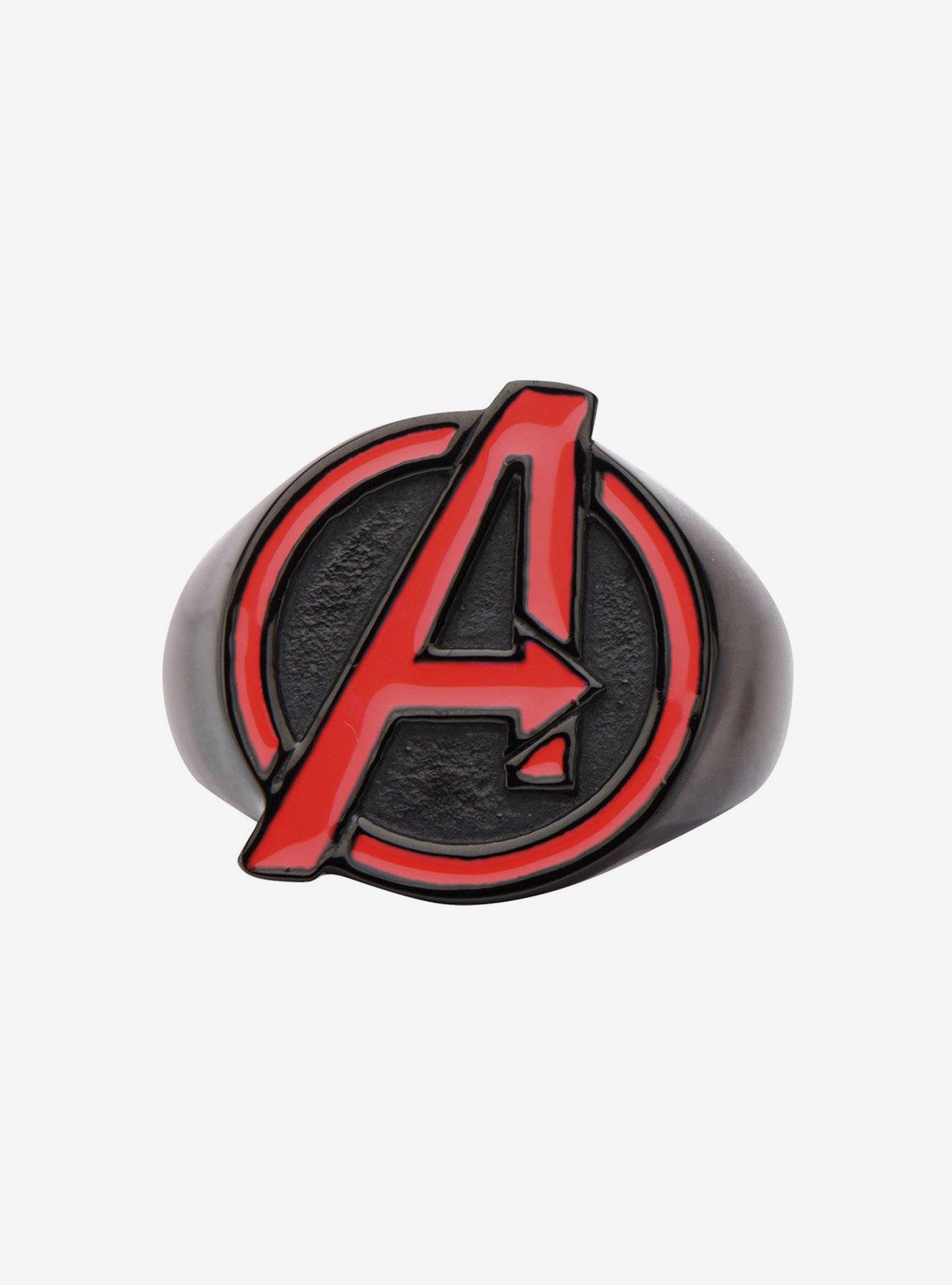 Marvel Red Avenger Logo Ring, MULTI, alternate