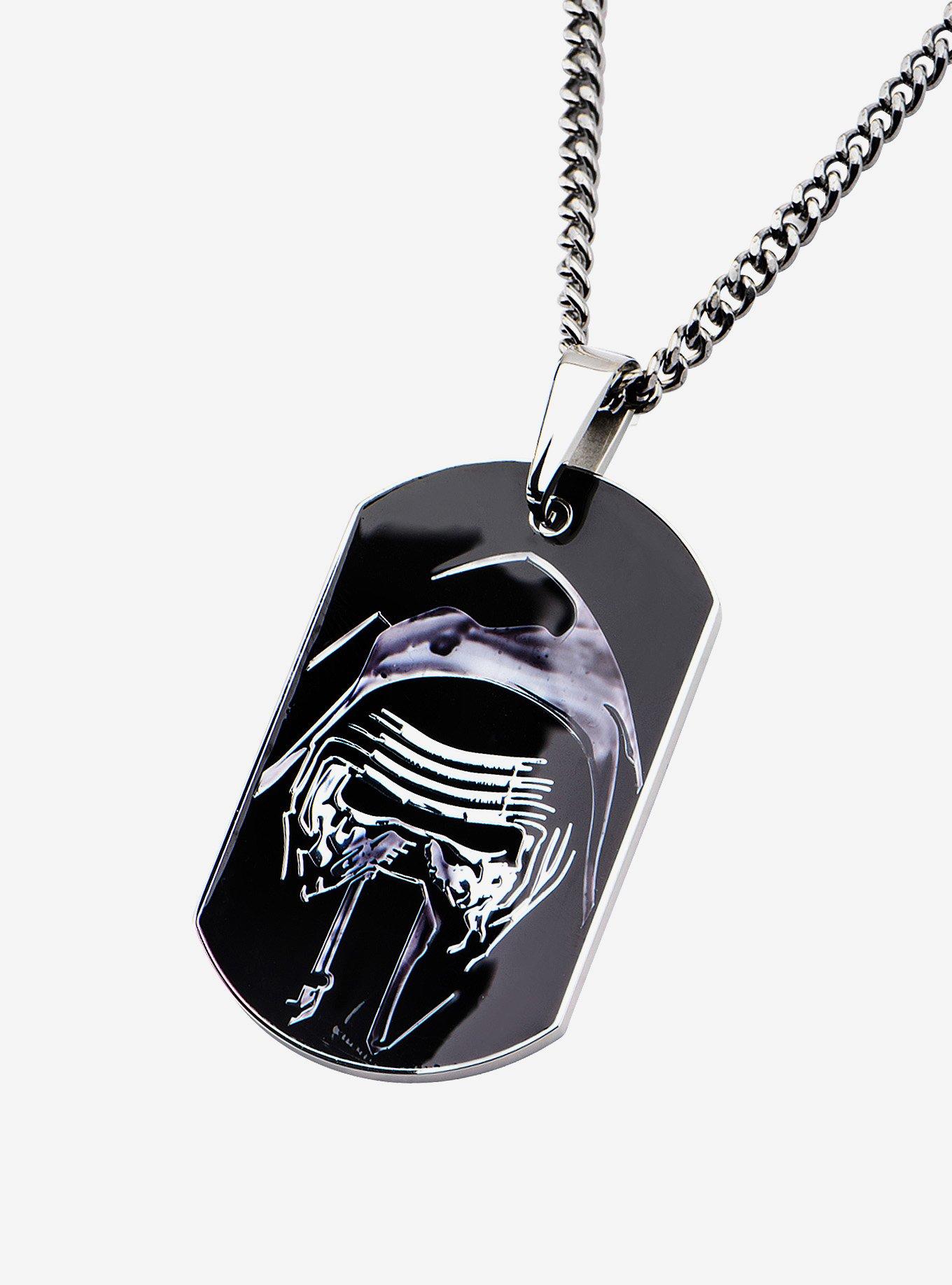 Star Wars Episode VII: The Force Awakens Kylo Ren Dog Tag Pendant Necklace, , alternate