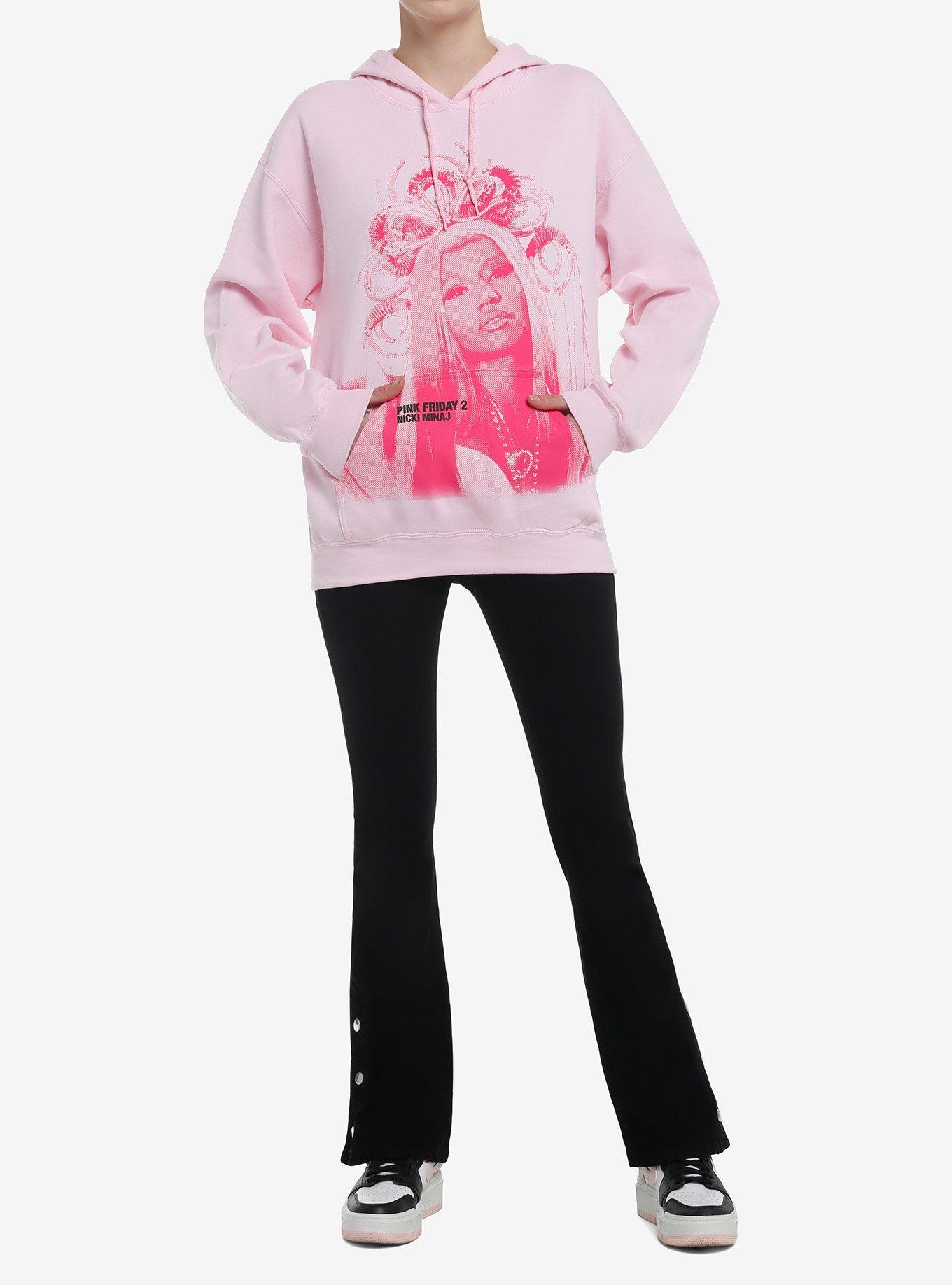 Nicki Minaj Pink Friday 2 Jumbo Graphic Girls Hoodie, PINK, alternate