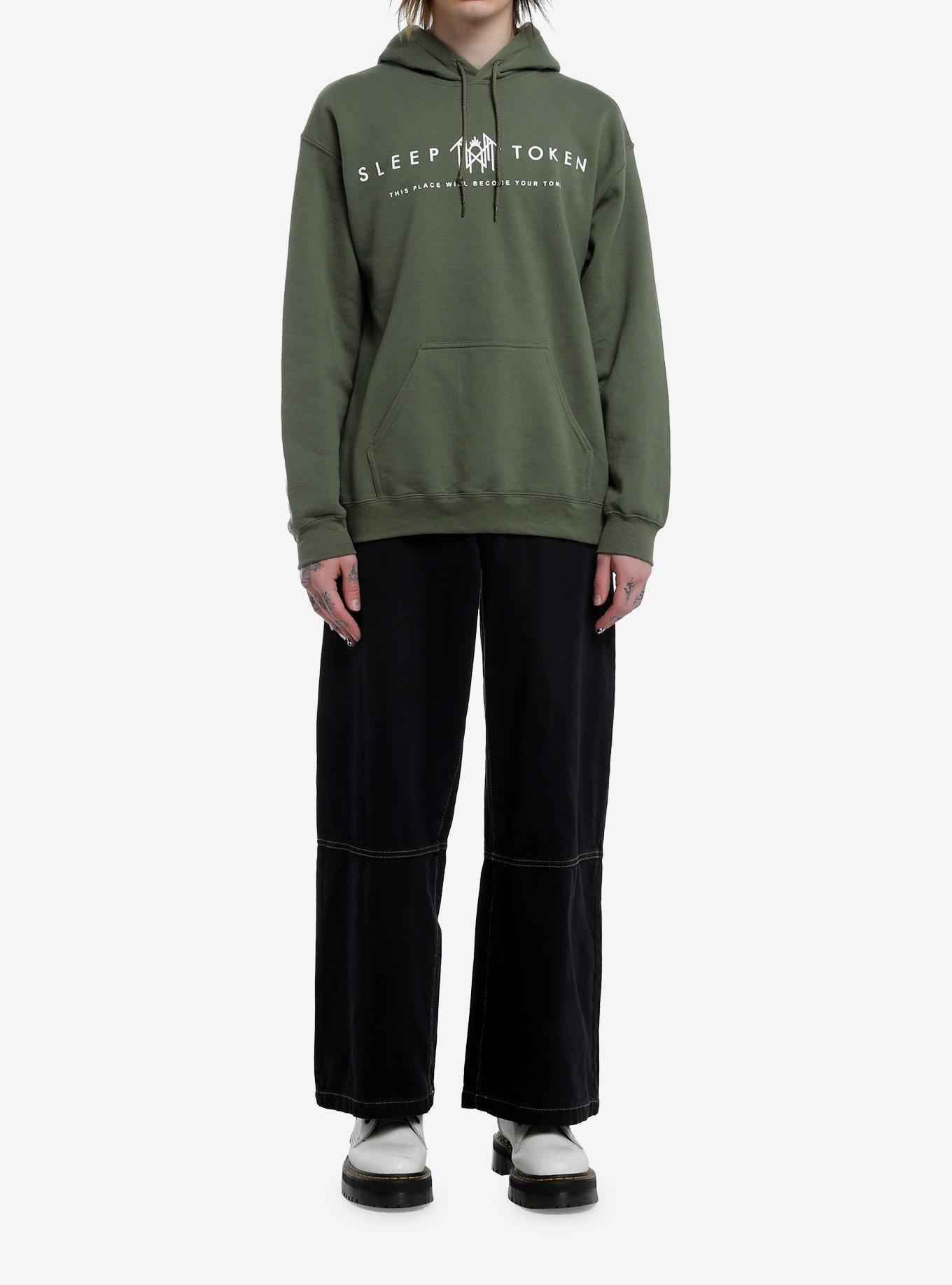 Sleep Token This Place Will Become Your Tomb Green Hoodie, MILITARY GREEN, alternate