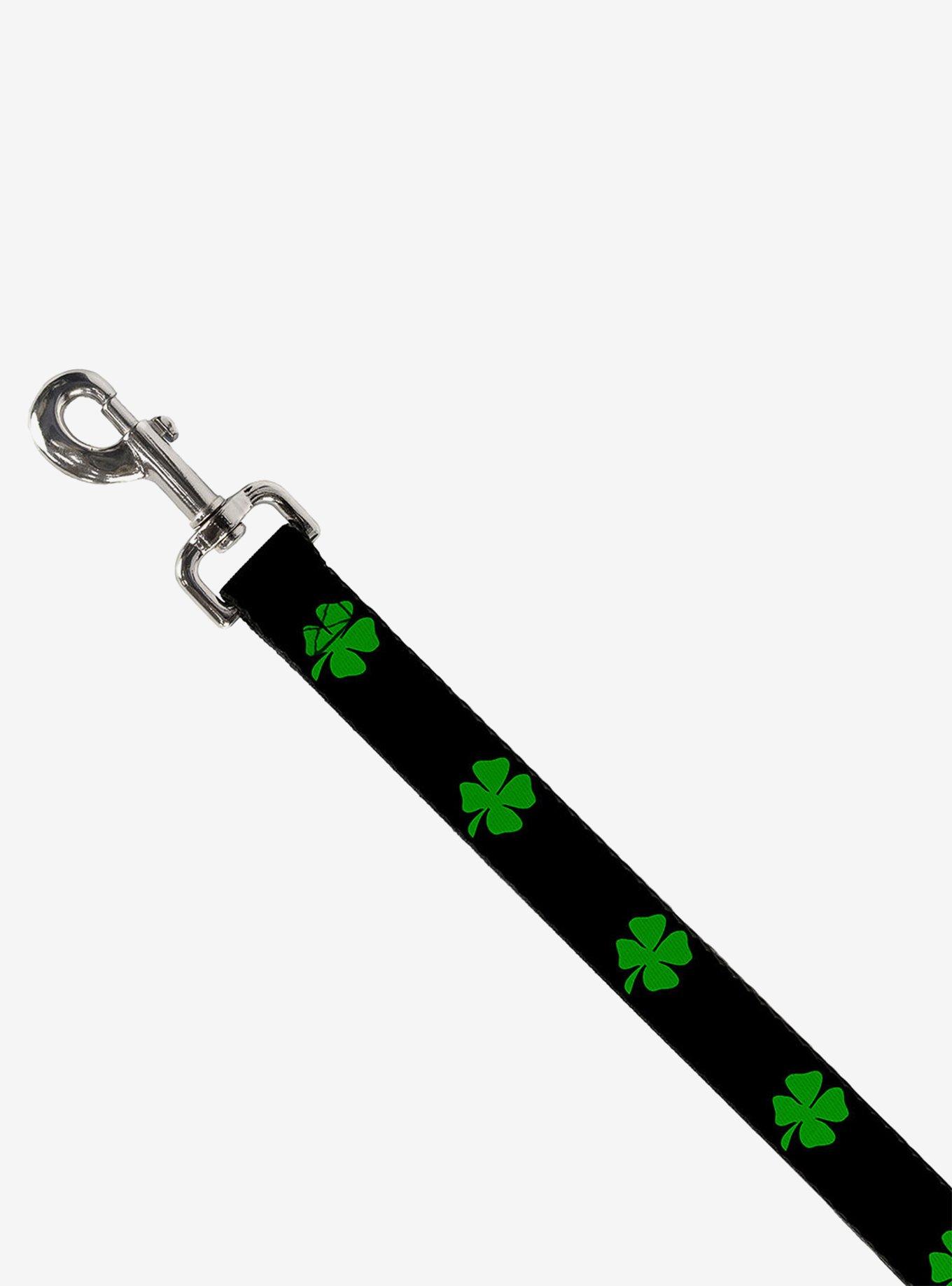 St. Patrick's Day Black Green Dog Leash, , alternate