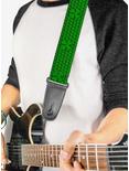 St. Patrick's Day Clovers Green Guitar Strap, , alternate