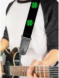 St. Patrick's Day Black Green Guitar Strap, , alternate