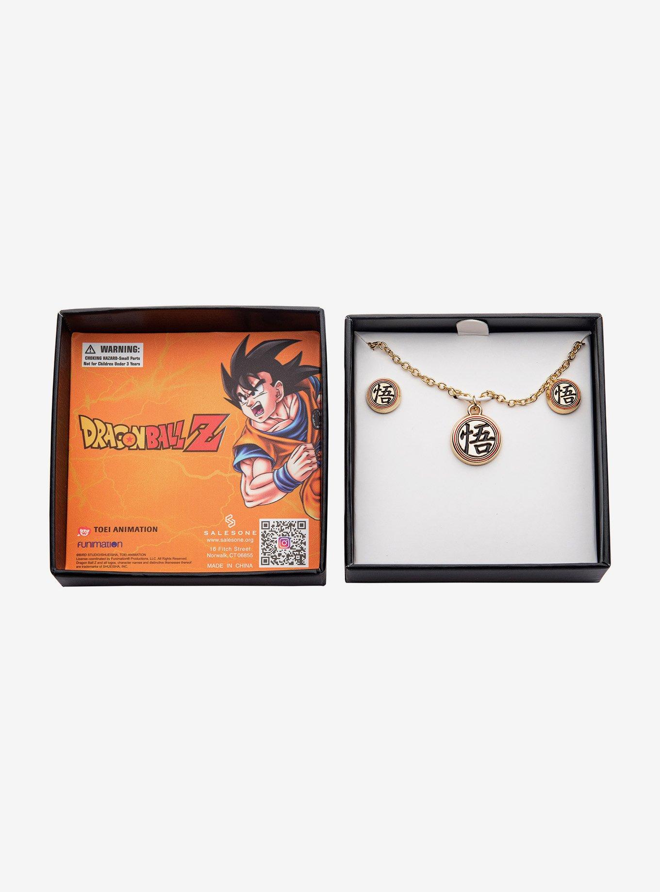 Dragon Ball Z Kanji Necklace & Earring Set, , alternate