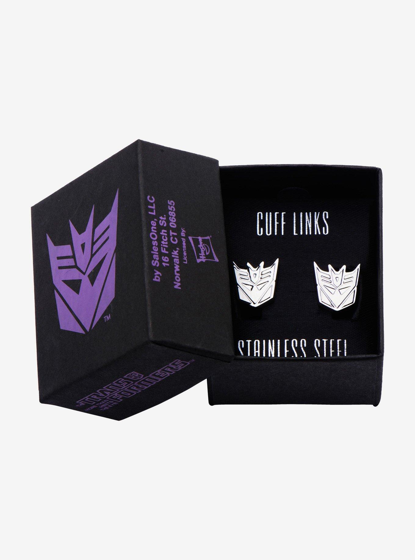 Transformers Decepticon Logo Cufflinks, , alternate