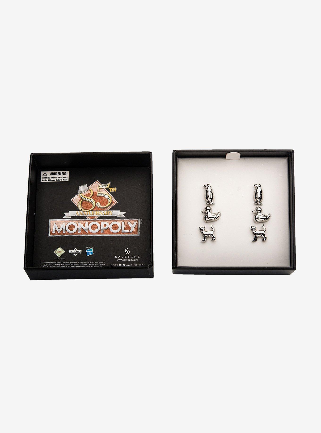 Monopoly Token Animal Earring Set, , alternate