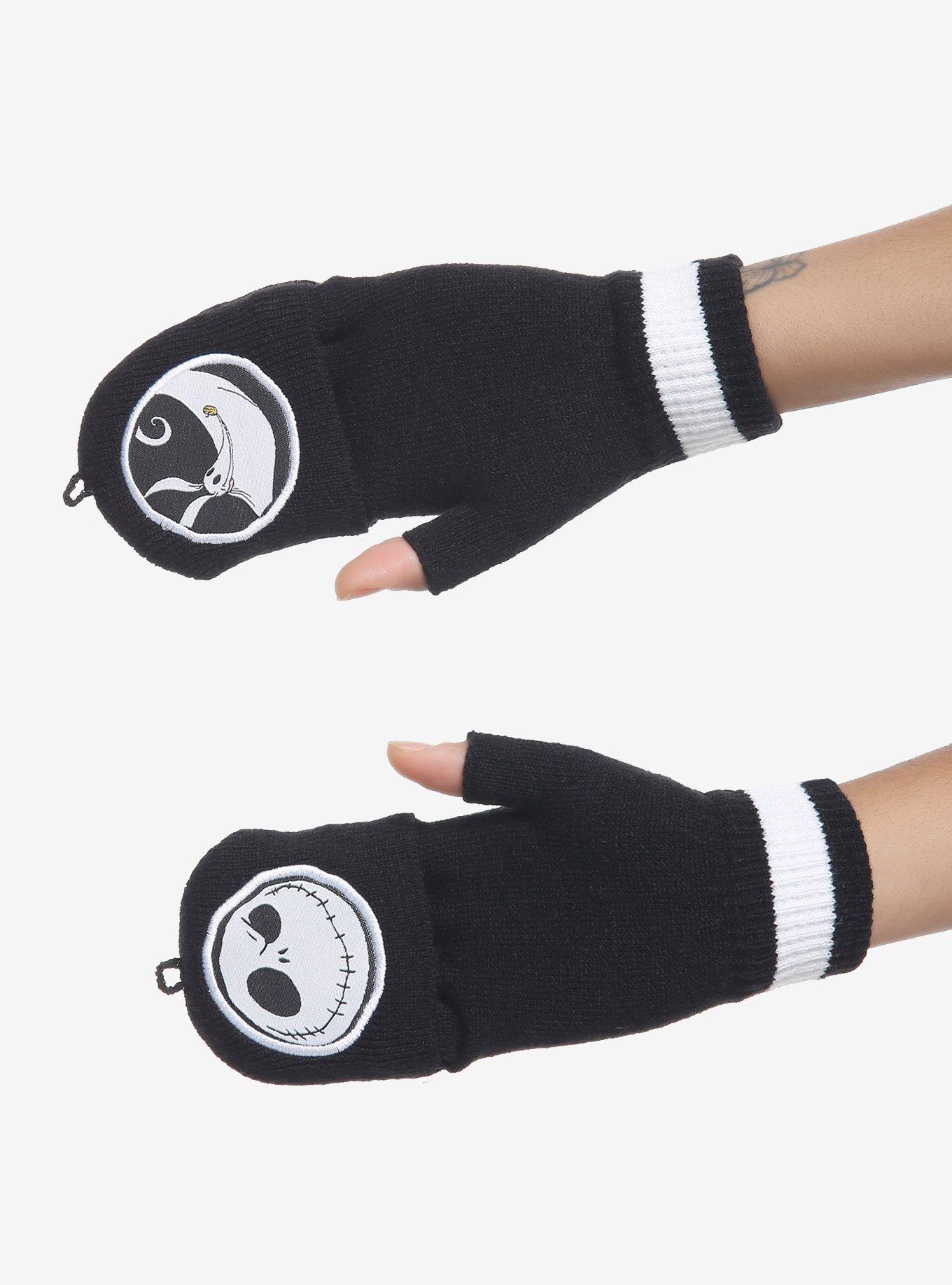 The Nightmare Before Christmas Jack & Zero Convertible Gloves, , hi-res