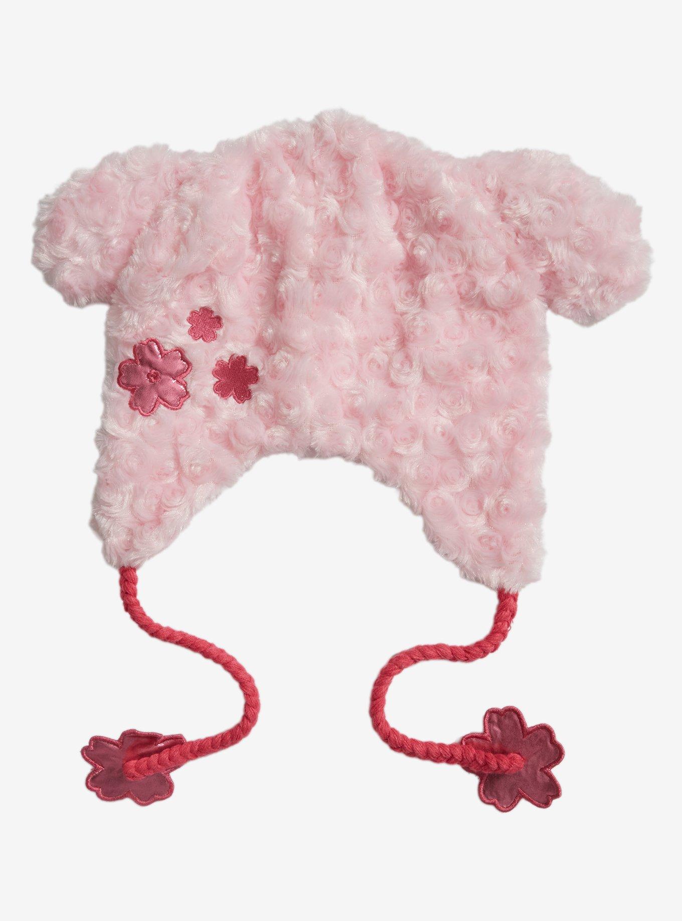 My Melody Sakura Fuzzy Tassel Beanie, , hi-res