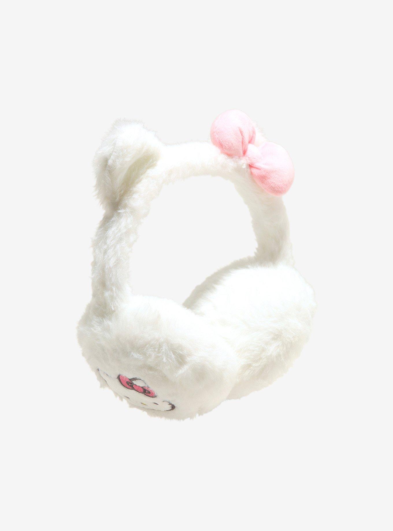 Hello Kitty Fuzzy Earmuffs, , hi-res