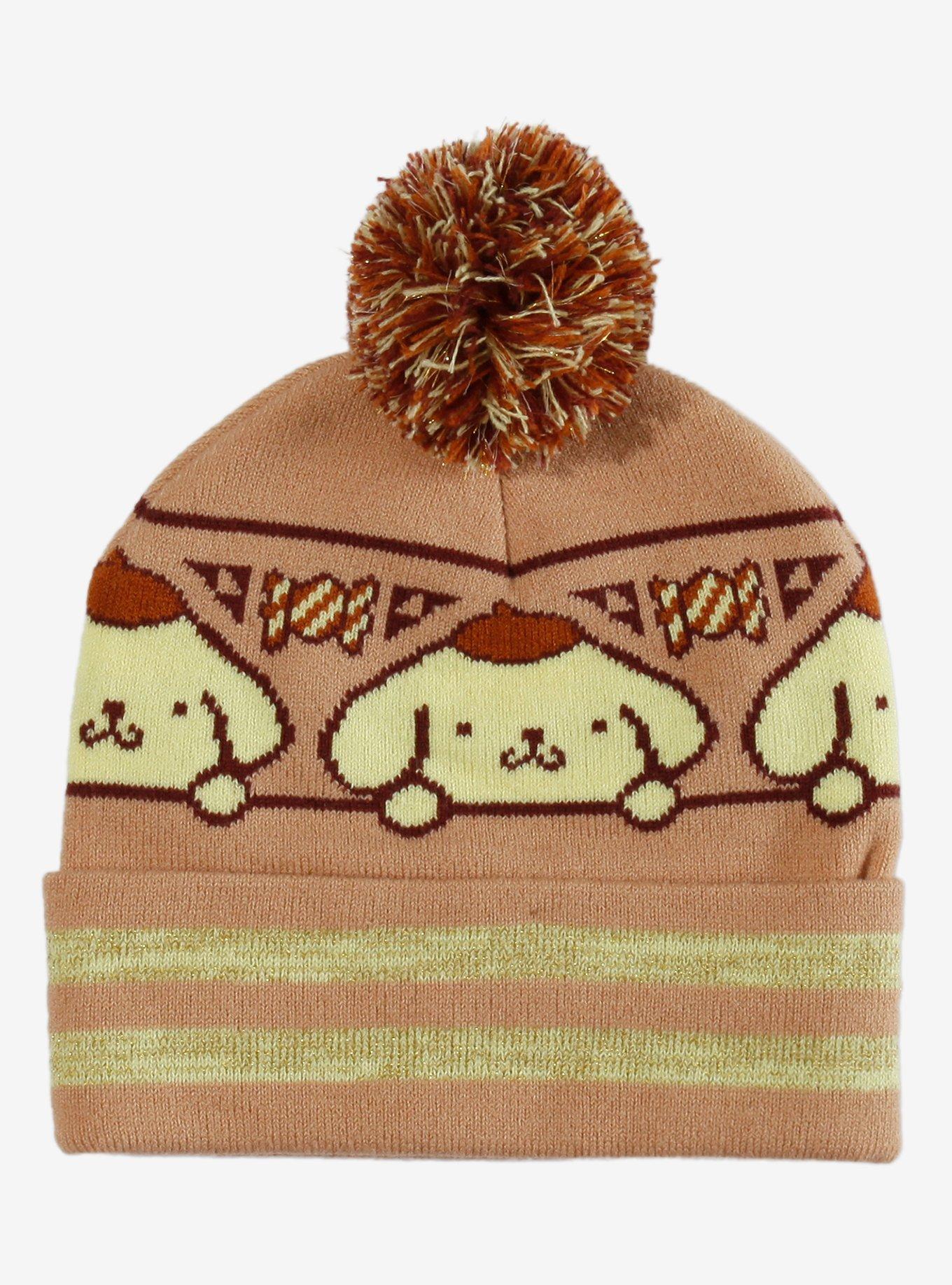 Pompompurin Stripe Pom Beanie, , hi-res