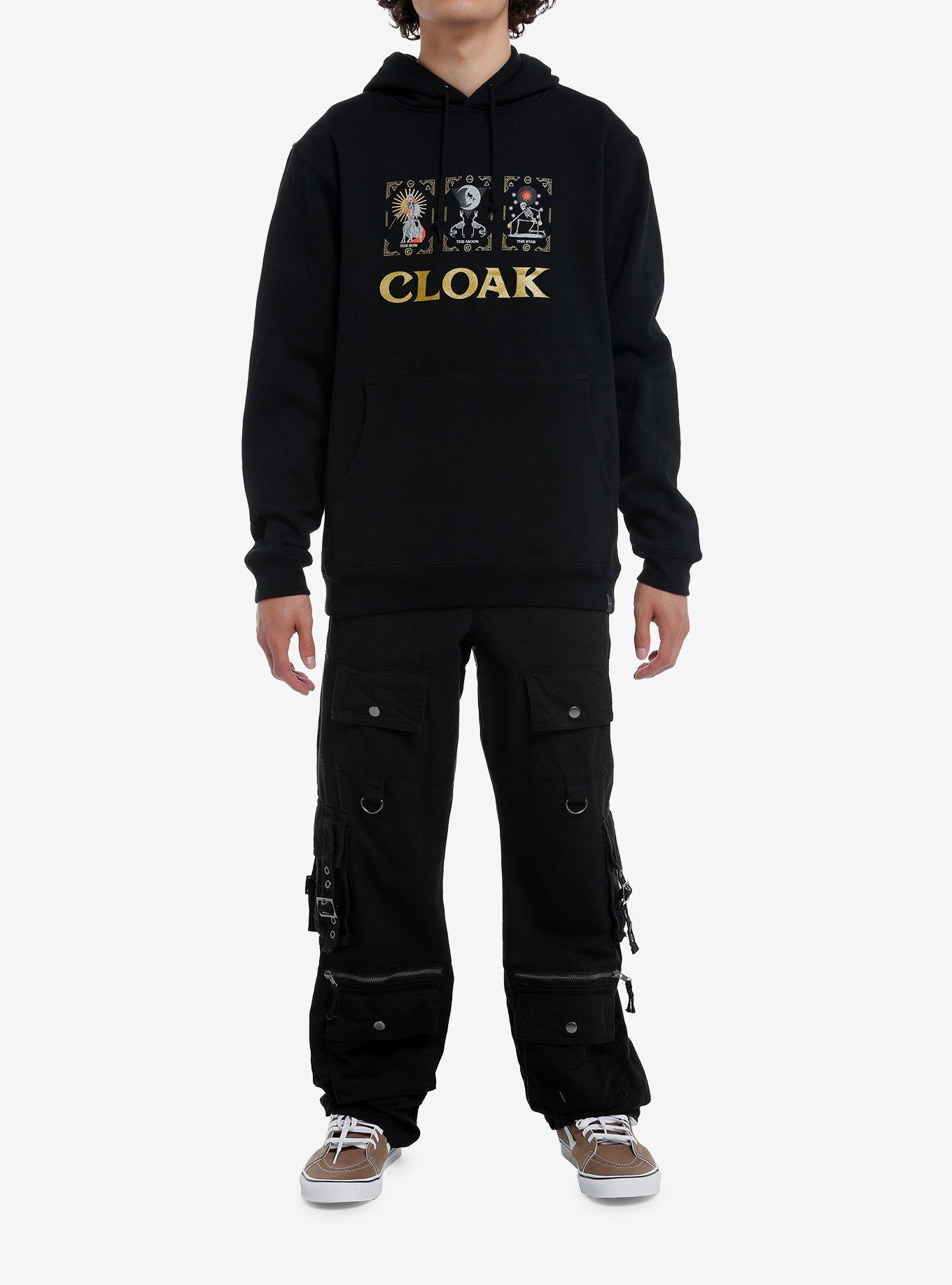 Cloak Arcana Tarot Cards Hoodie, BLACK, alternate